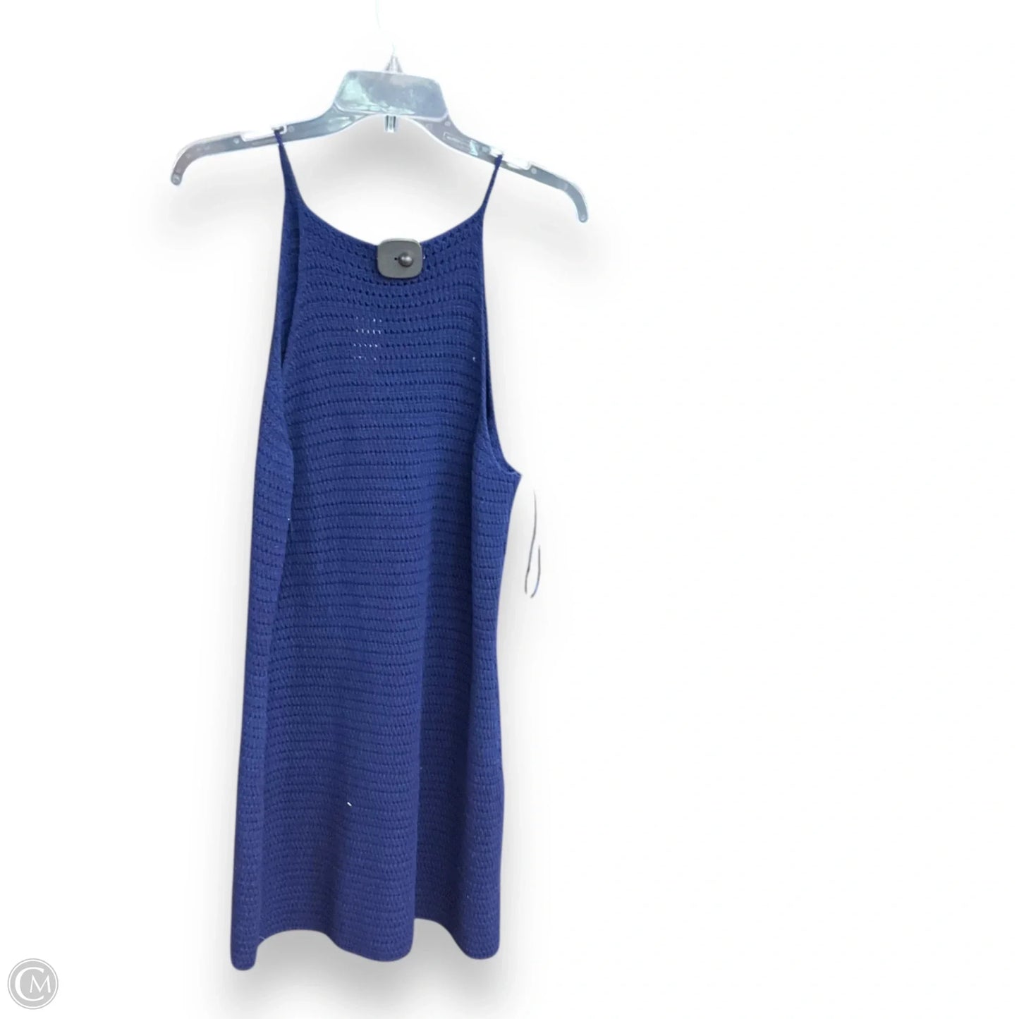 Dress Casual Midi By Banana Republic In Blue, Size: L