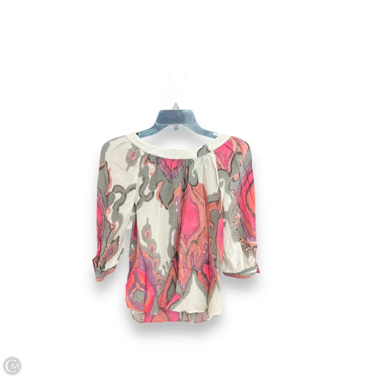 Top 3/4 Sleeve By Trina Turk In Multi-colored, Size: S