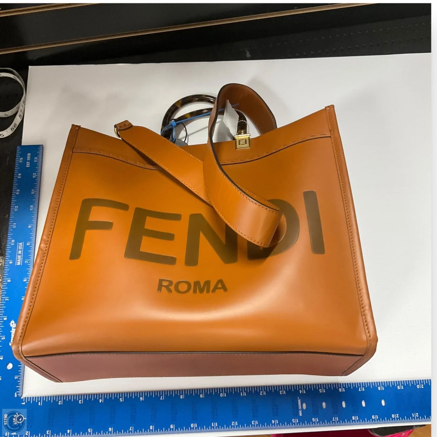 Crossbody Luxury Designer By Fendi Size: Medium