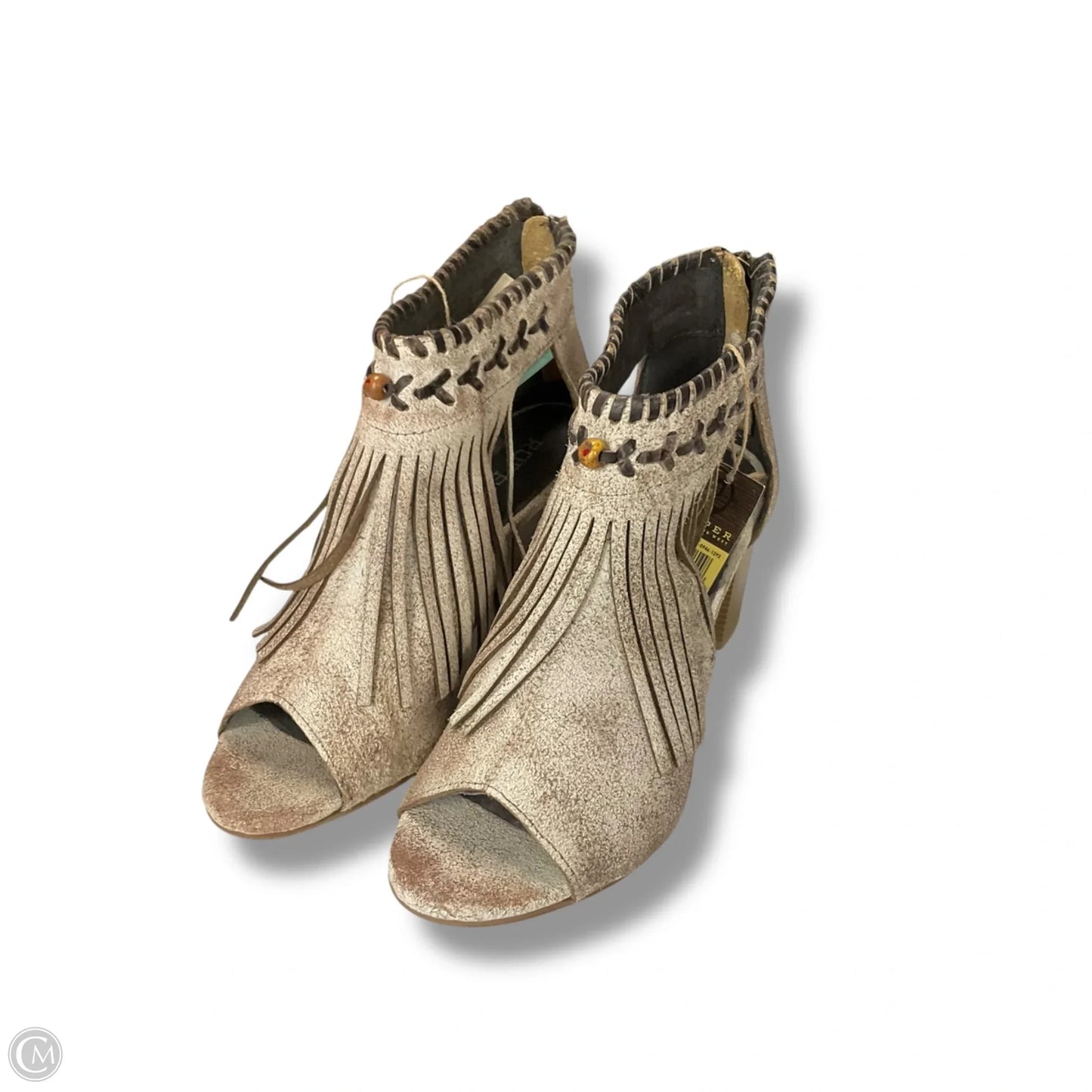 Shoes Heels Block By Roper In Beige, Size: 9