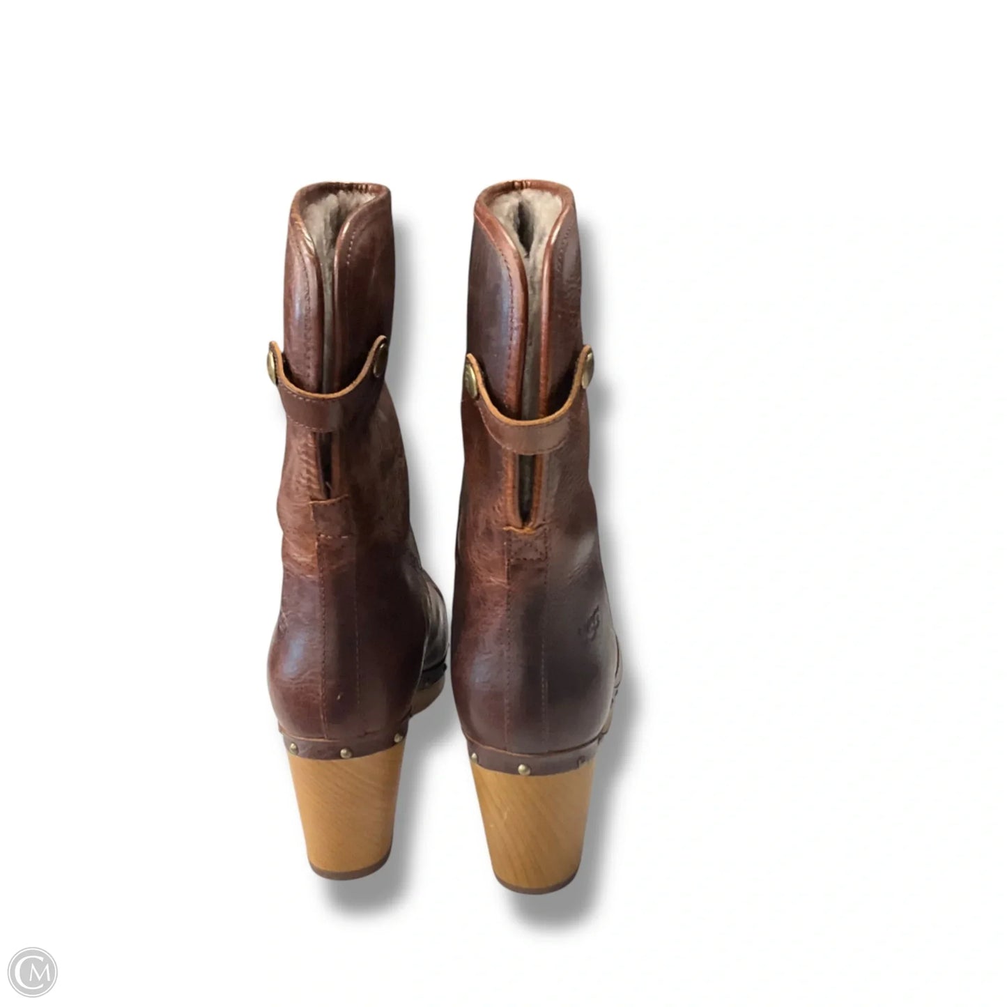 Boots Designer By Ugg In Brown, Size: 8