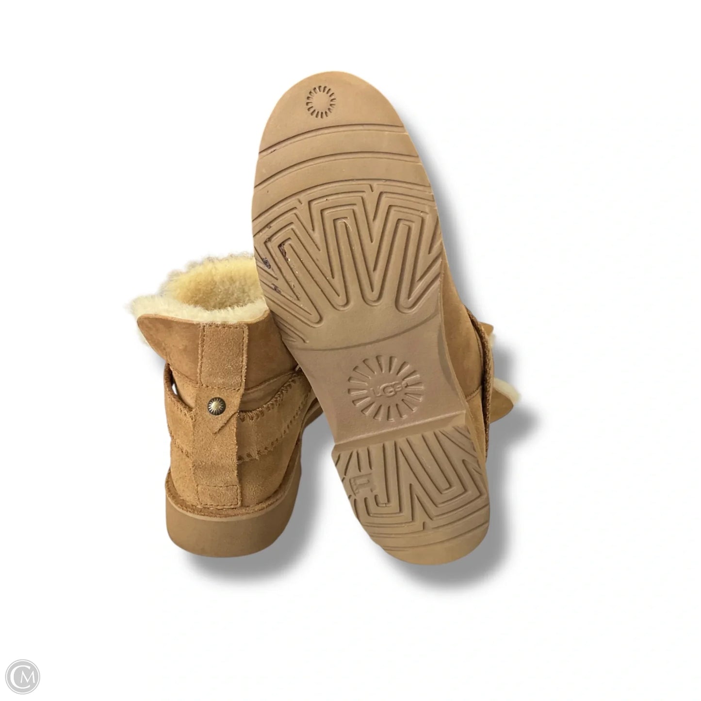 Boots Designer By Ugg In Brown, Size: 8.5