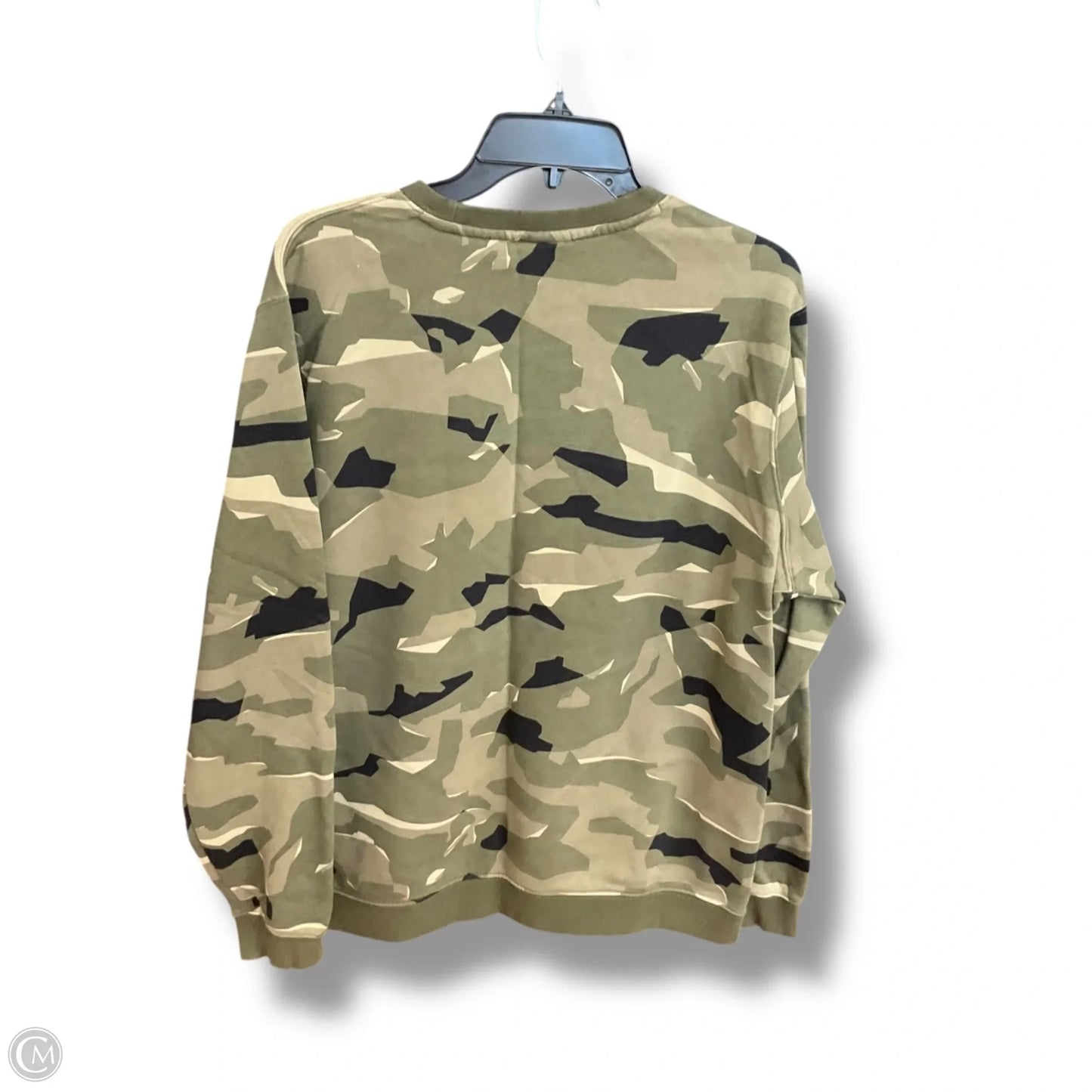 Athletic Sweatshirt Crewneck By Nike Apparel In Camouflage Print, Size: Xl