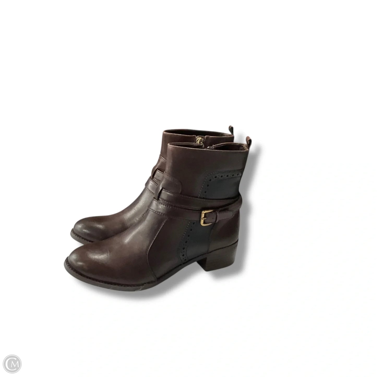 Boots Ankle Heels By Joan And David In Brown, Size: 6.5