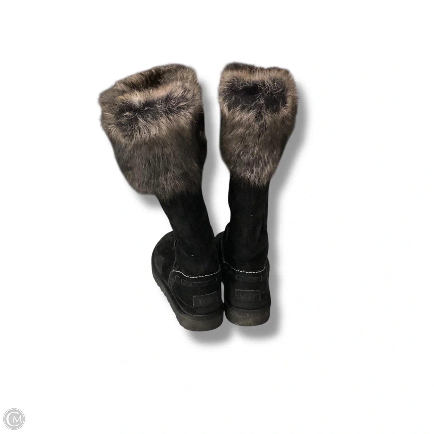 Boots Designer By Ugg In Black & Brown, Size: 9