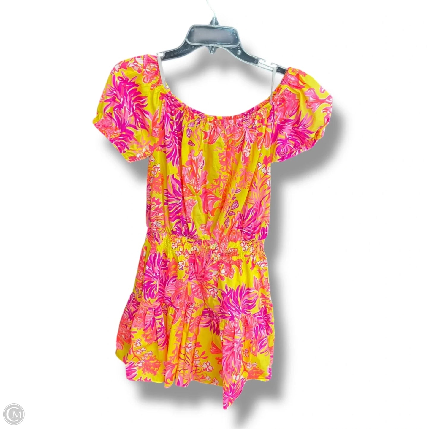 Dress Designer By Lilly Pulitzer In Pink & Yellow, Size: M