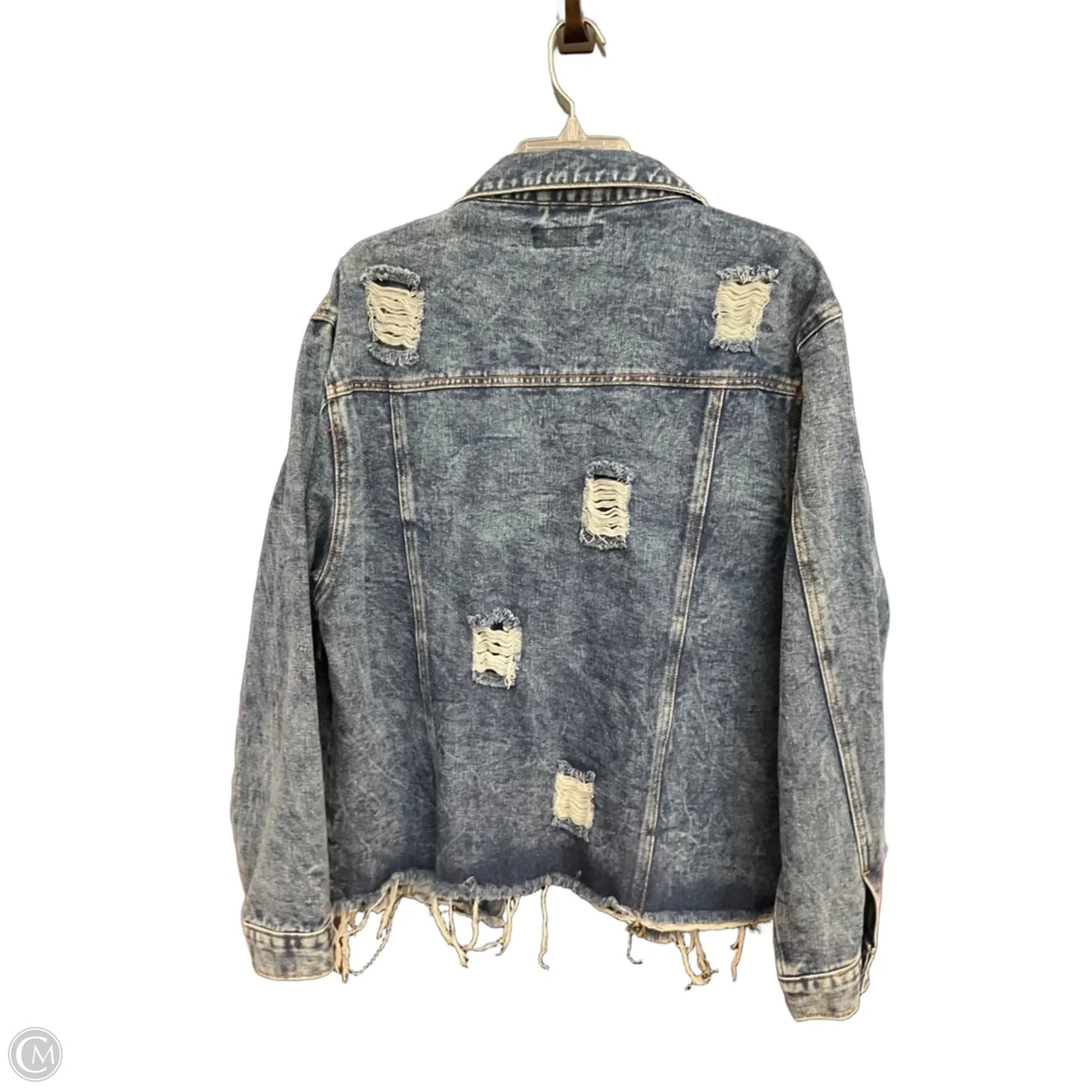 Jacket Denim By Cmc In Blue, Size: 2x