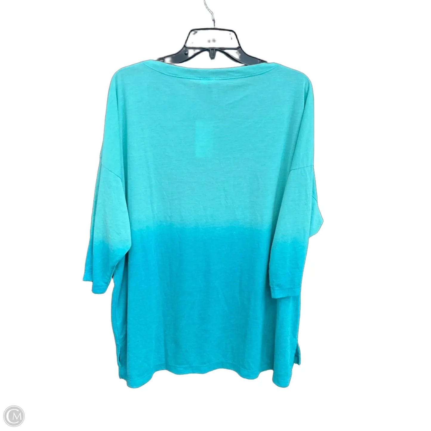 Top 3/4 Sleeve By Clothes Mentor In Blue, Size: Xl