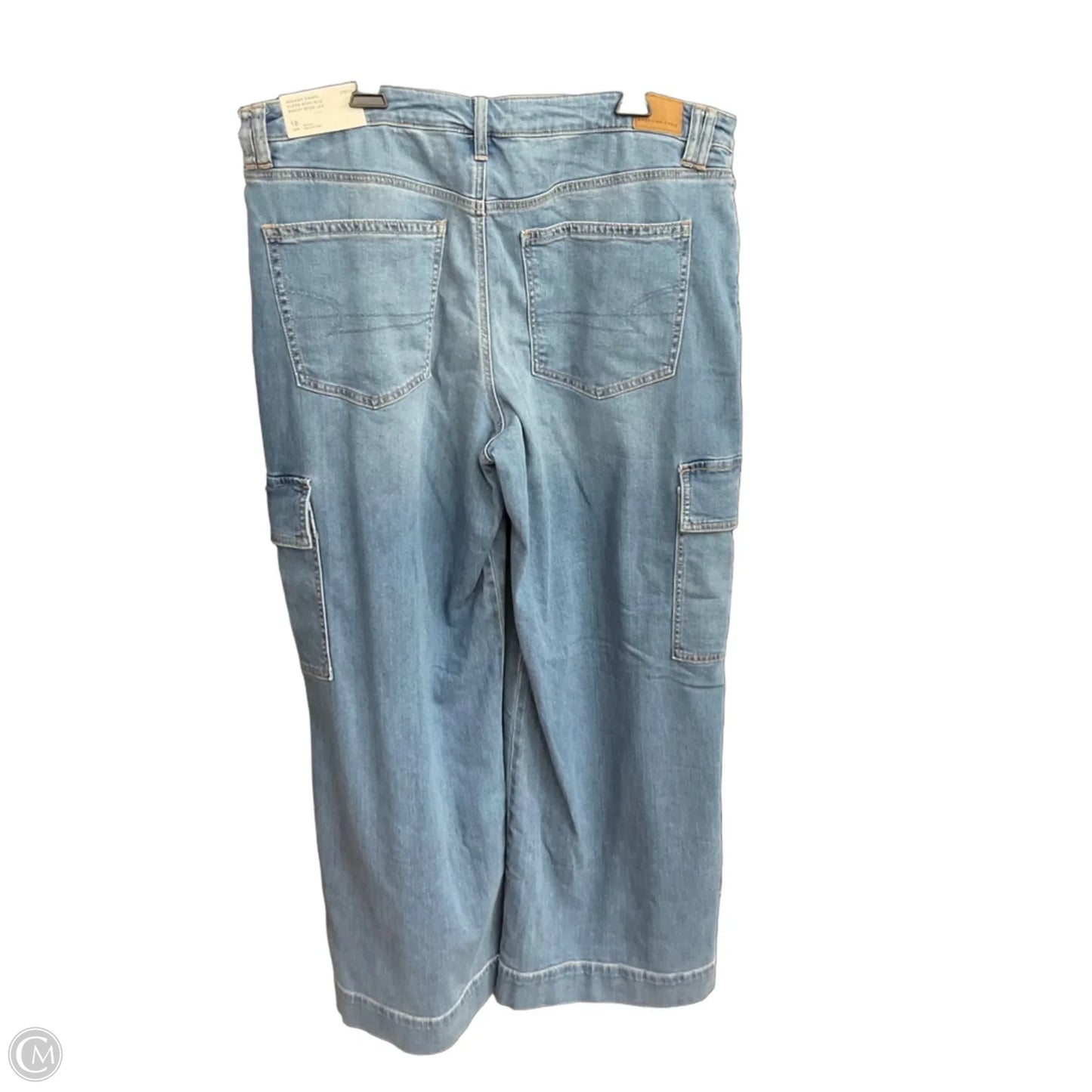 Jeans Wide Leg By American Eagle In Blue, Size: 18