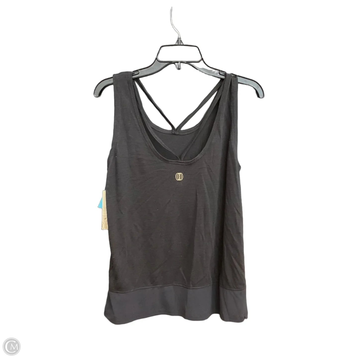 Athletic Top Short Sleeve By Balance Collection In Black, Size: L