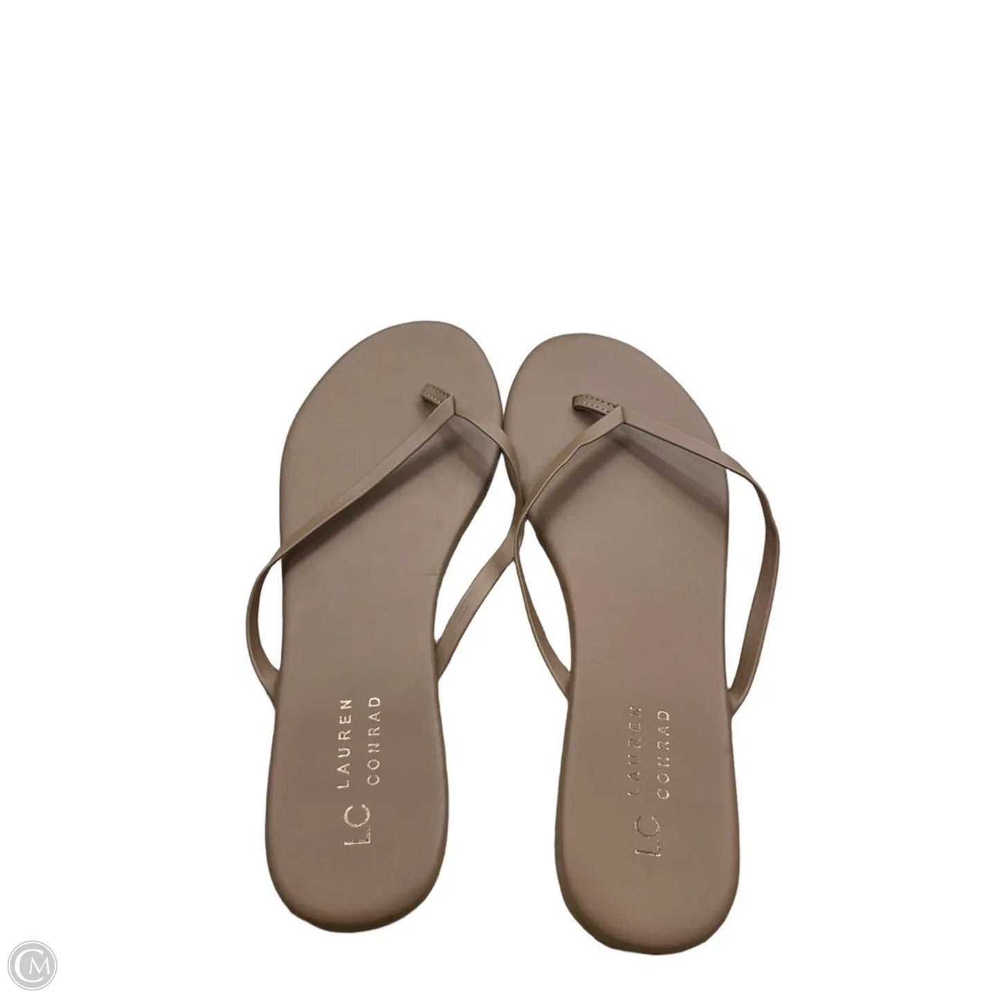 Sandals Flats By Lc Lauren Conrad In Beige, Size: 10