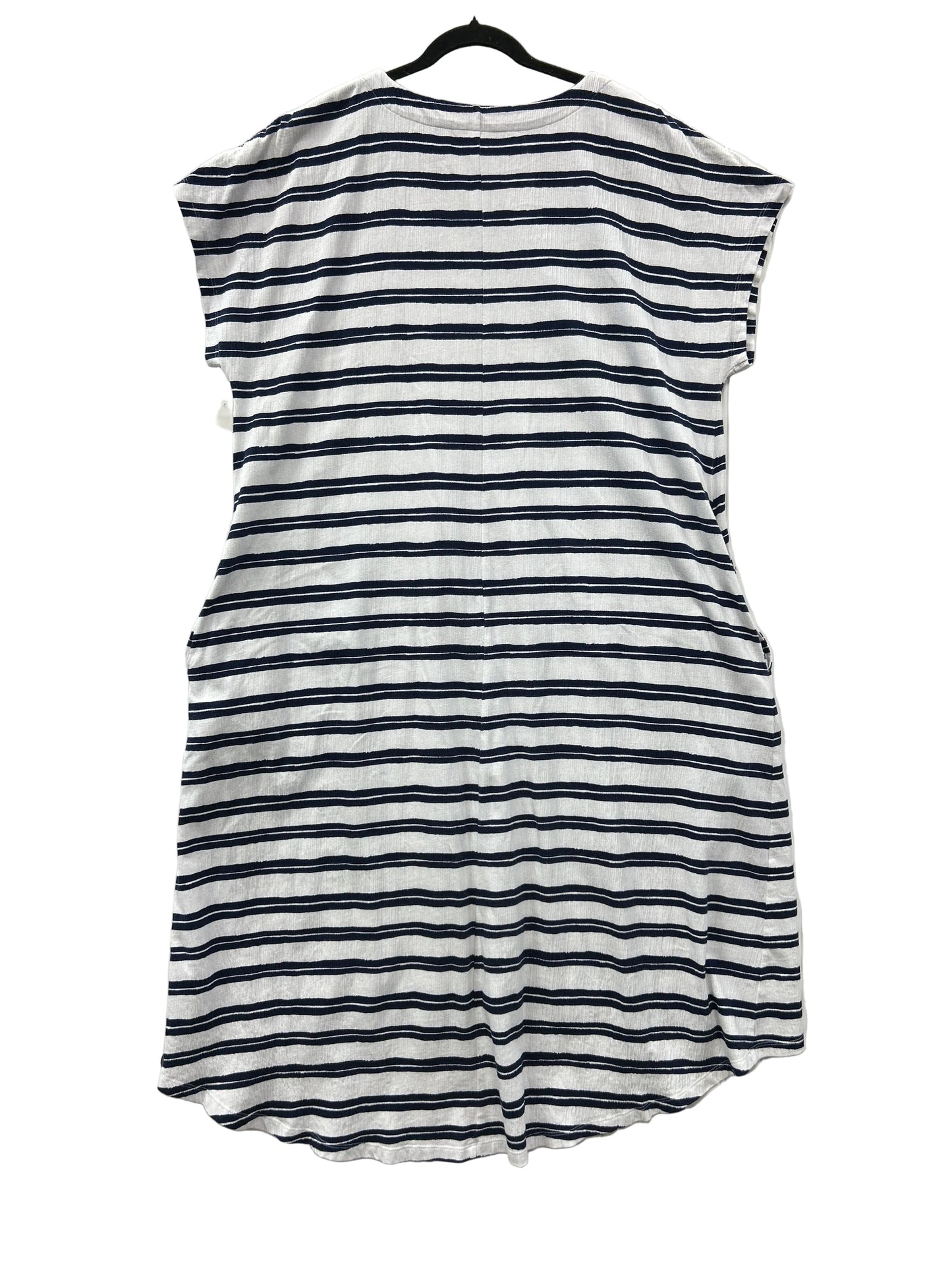 Dress Casual Maxi By Lands End In Black & White, Size:Xl