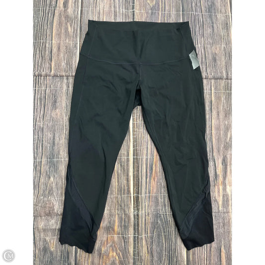 Athletic Capris By Lululemon In Black, Size: Xl