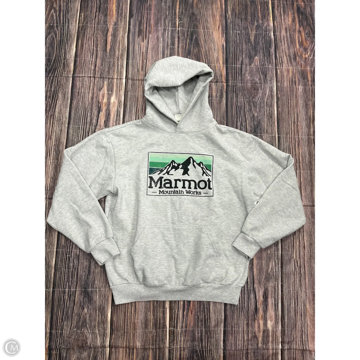 Sweatshirt Hoodie By Marmot In Grey, Size: M