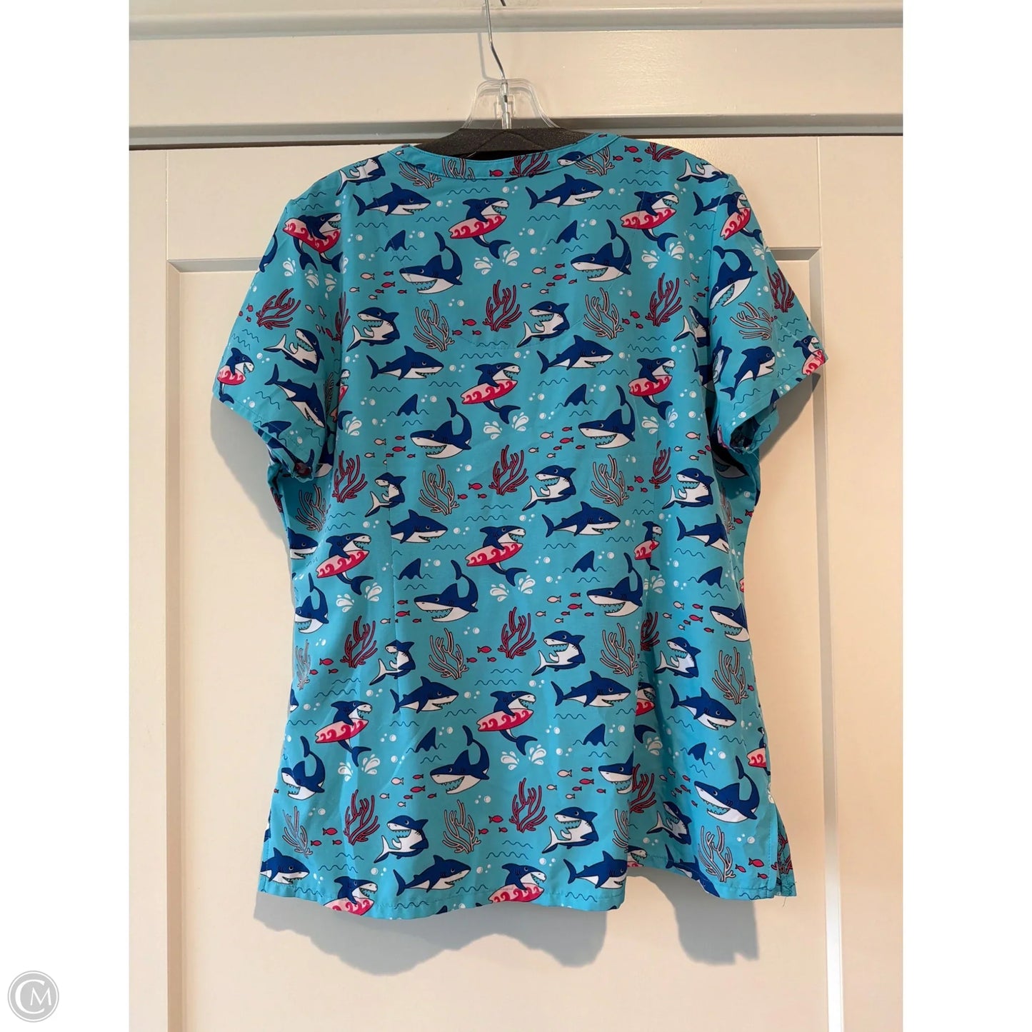 Top Short Sleeve By Clothes Mentor In Grey, Size: M