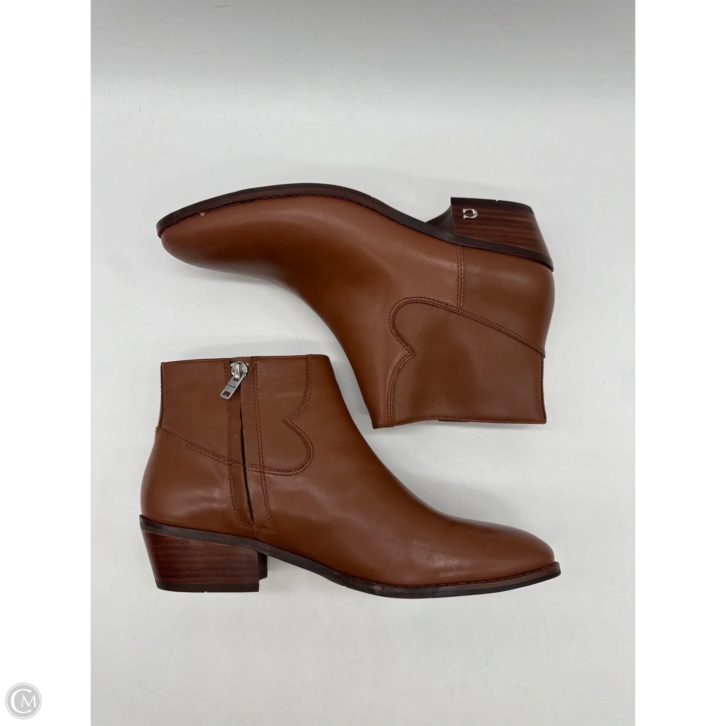 Boots Designer By Coach In Brown, Size: 8.5