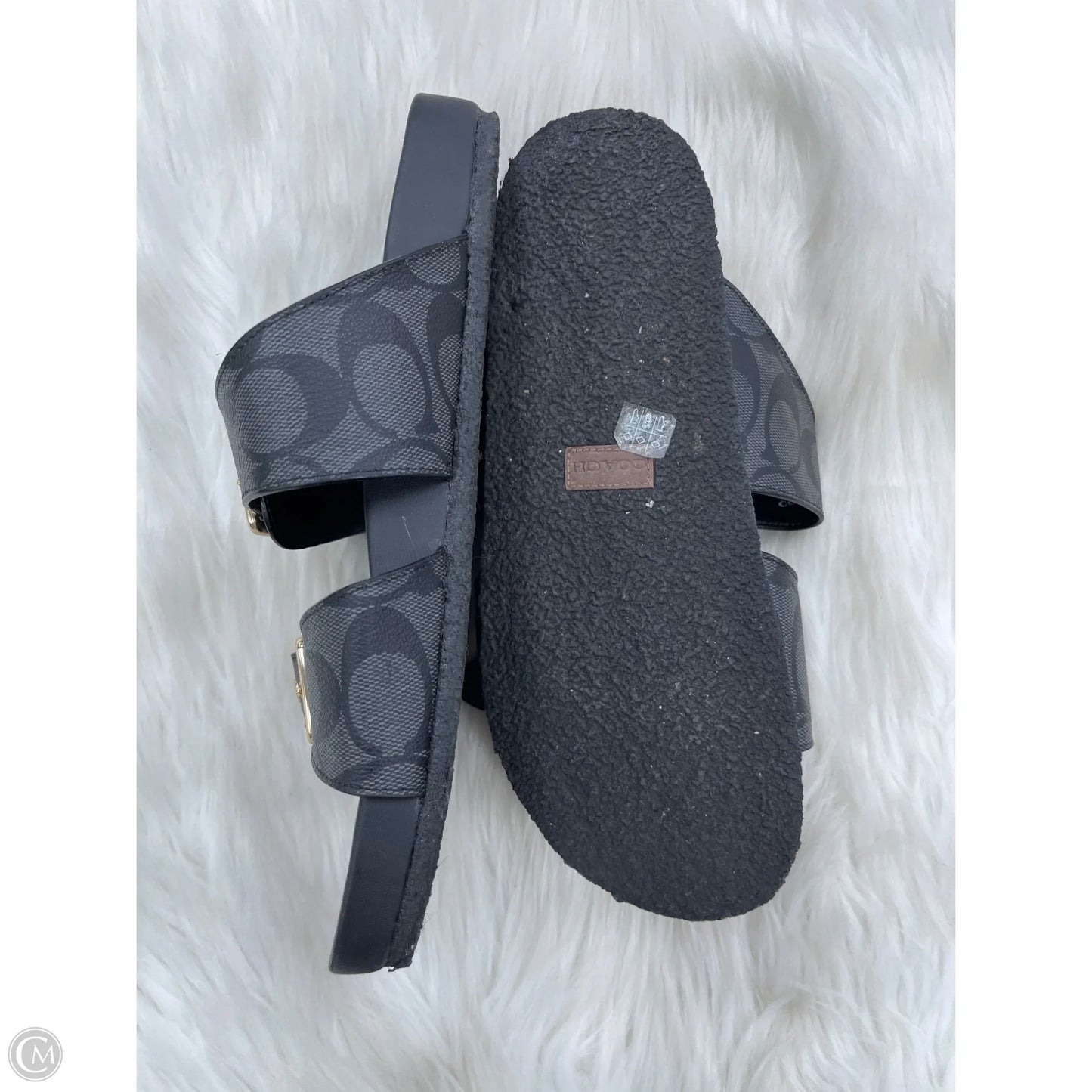 Sandals Designer By Coach In Black, Size: 8.5