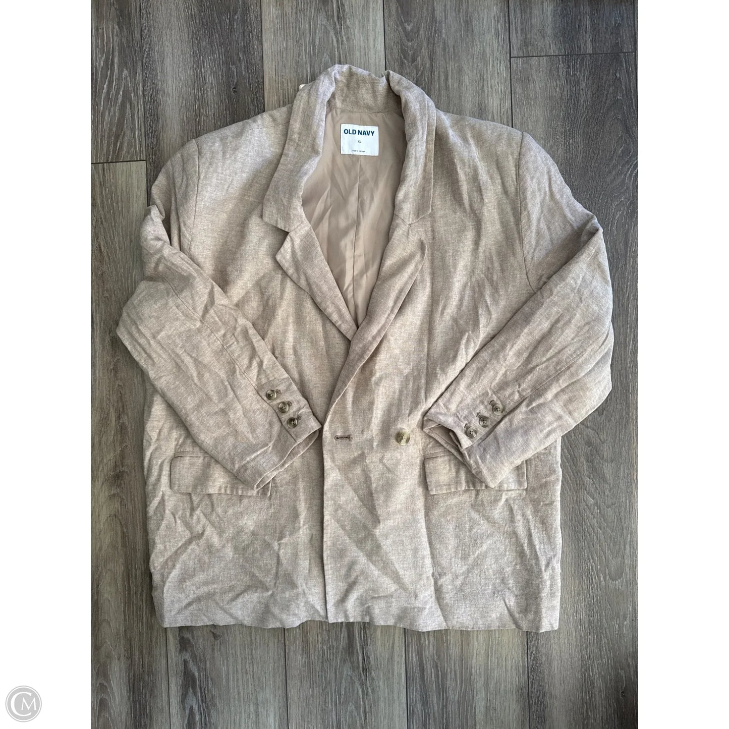 Blazer By Old Navy In Tan, Size: Xl