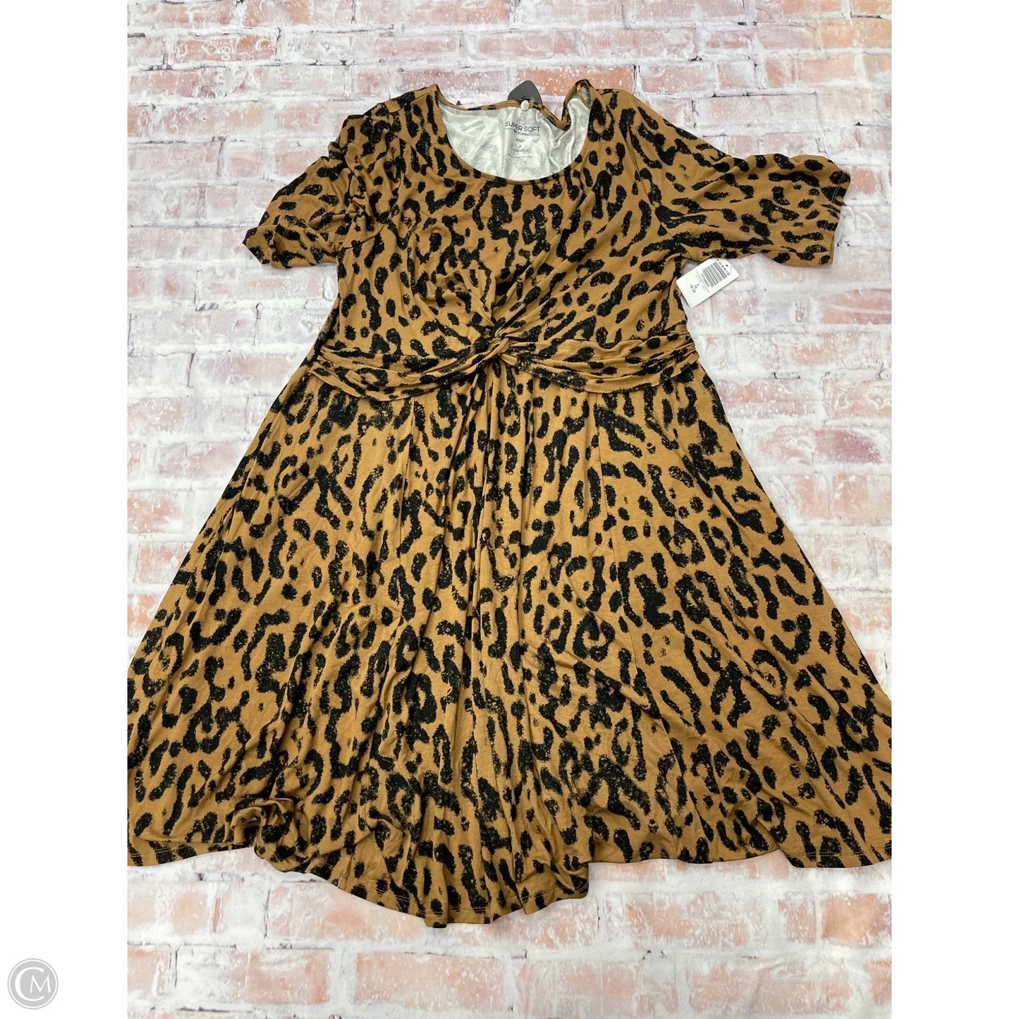 Dress Casual Midi By Torrid In Brown, Size: 2x