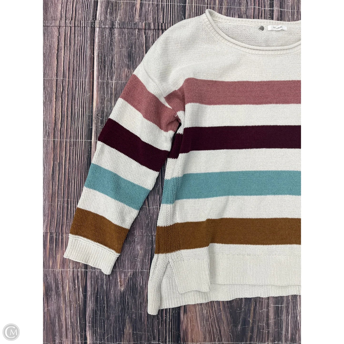 Sweater By Maurices In Cream, Size: L