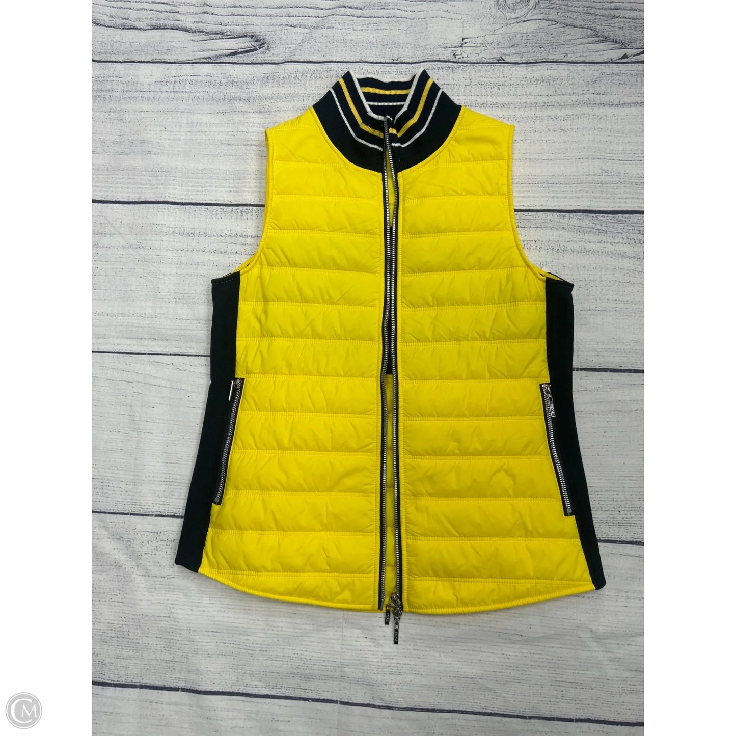 Vest Puffer & Quilted By Clothes Mentor In Yellow, Size: Xs
