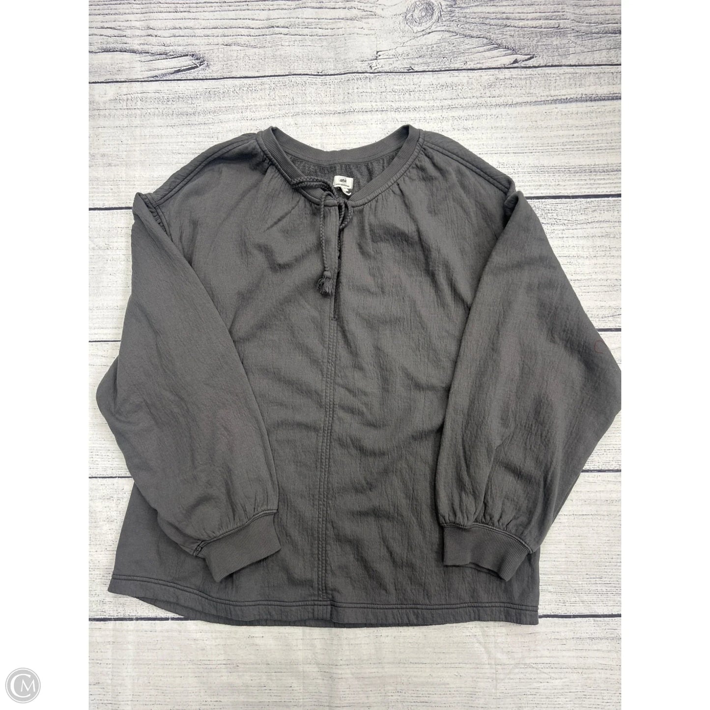Sweatshirt Crewneck By Aerie In Grey, Size: L