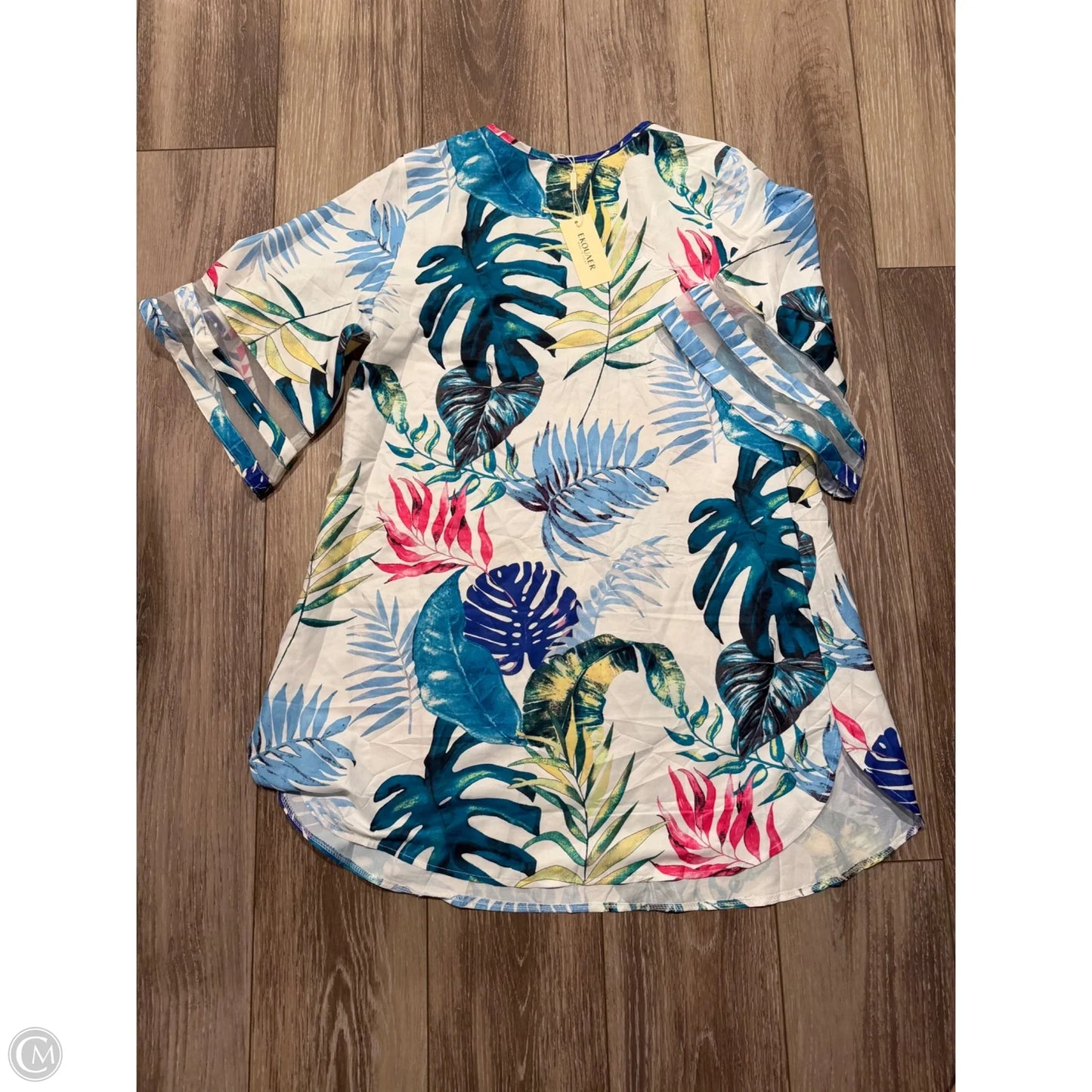 Swimwear Cover-up By Ekouaer In Tropical Print, Size: M