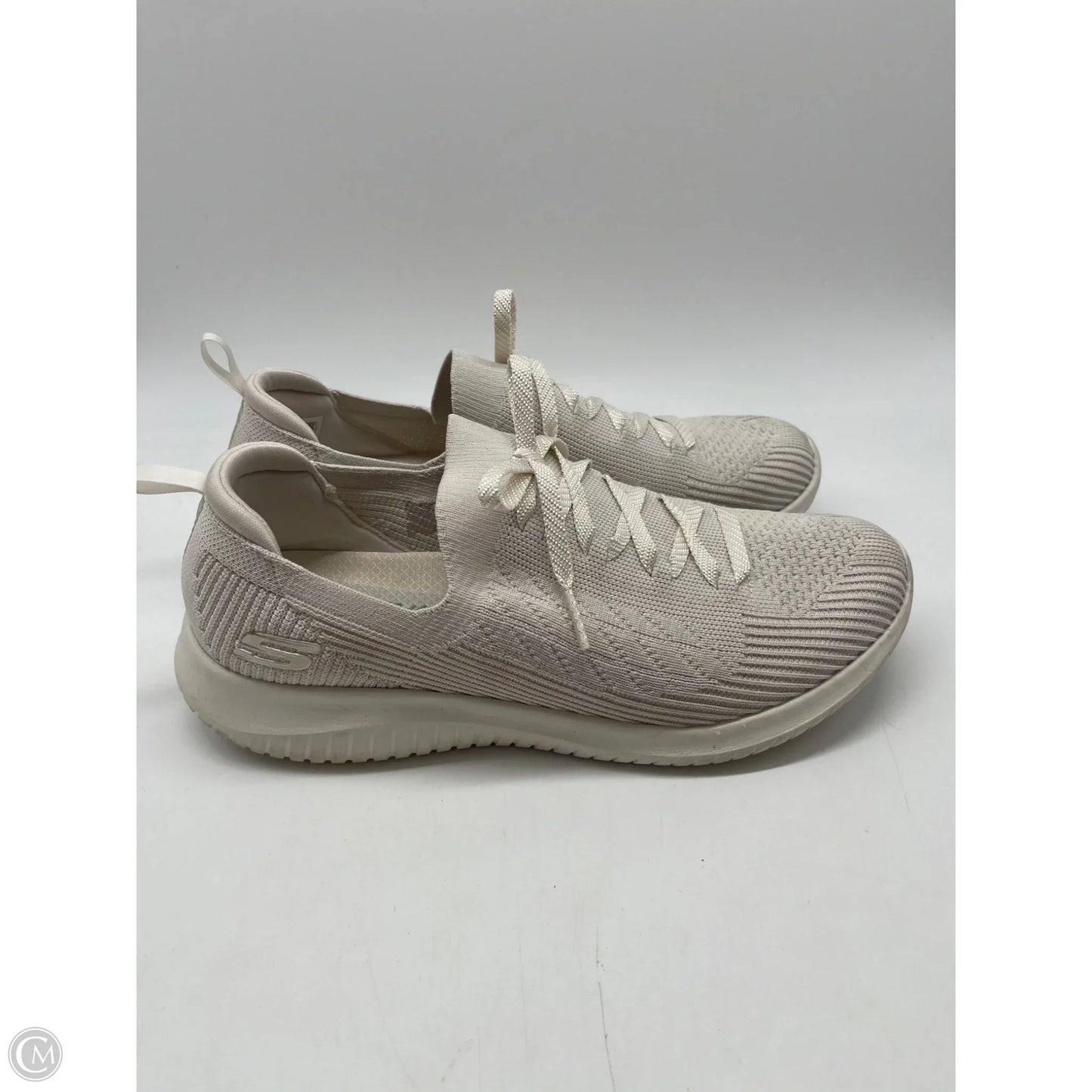 Shoes Athletic By Skechers In Cream, Size: 8.5