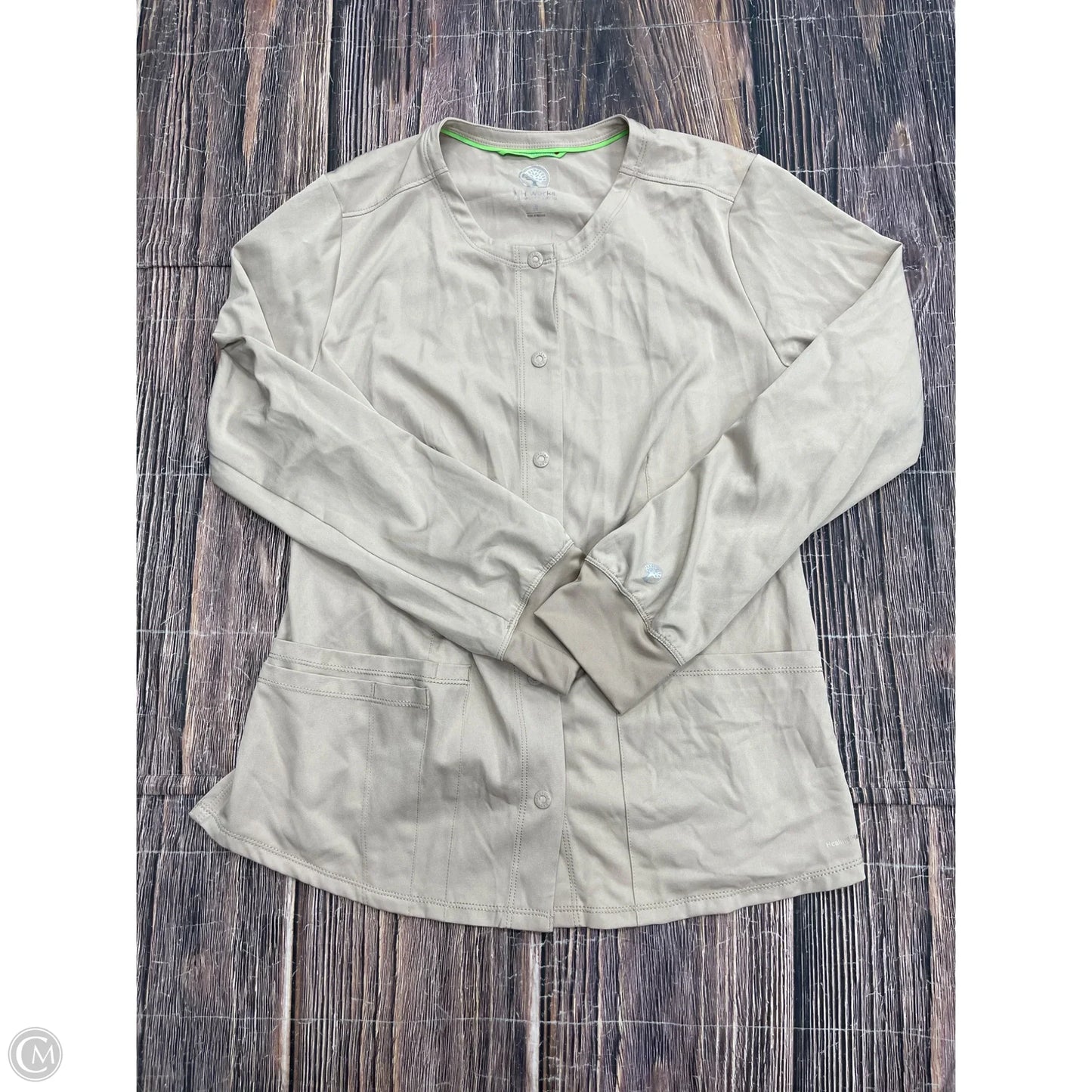 Top Long Sleeve By Clothes Mentor In Tan, Size: M