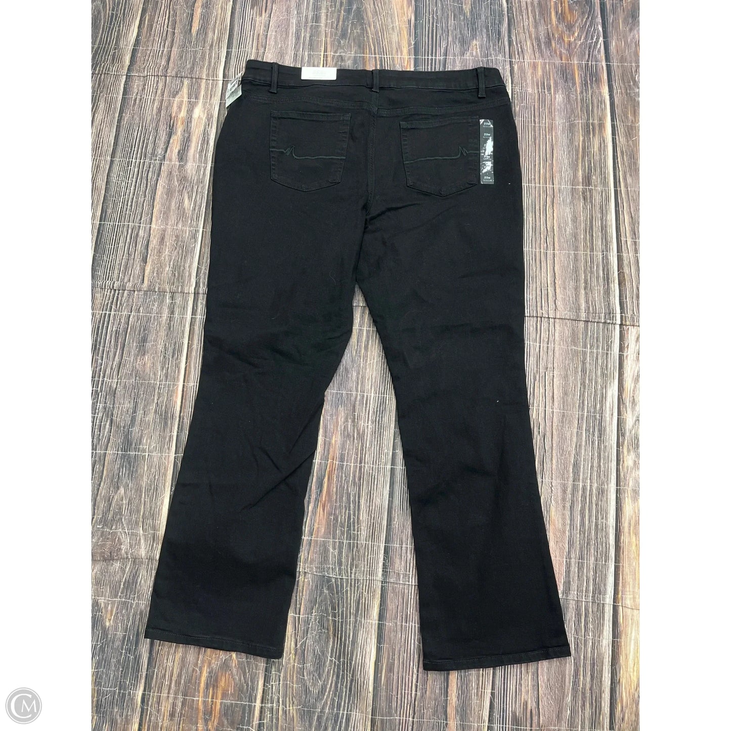 Jeans Boot Cut By Maurices In Black Denim, Size: 20