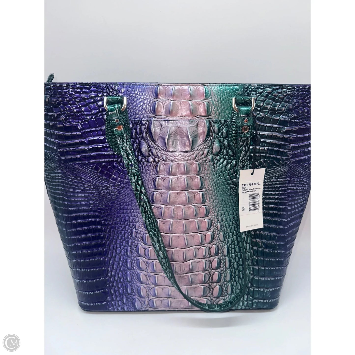 Handbag Designer By Brahmin, Size: Large