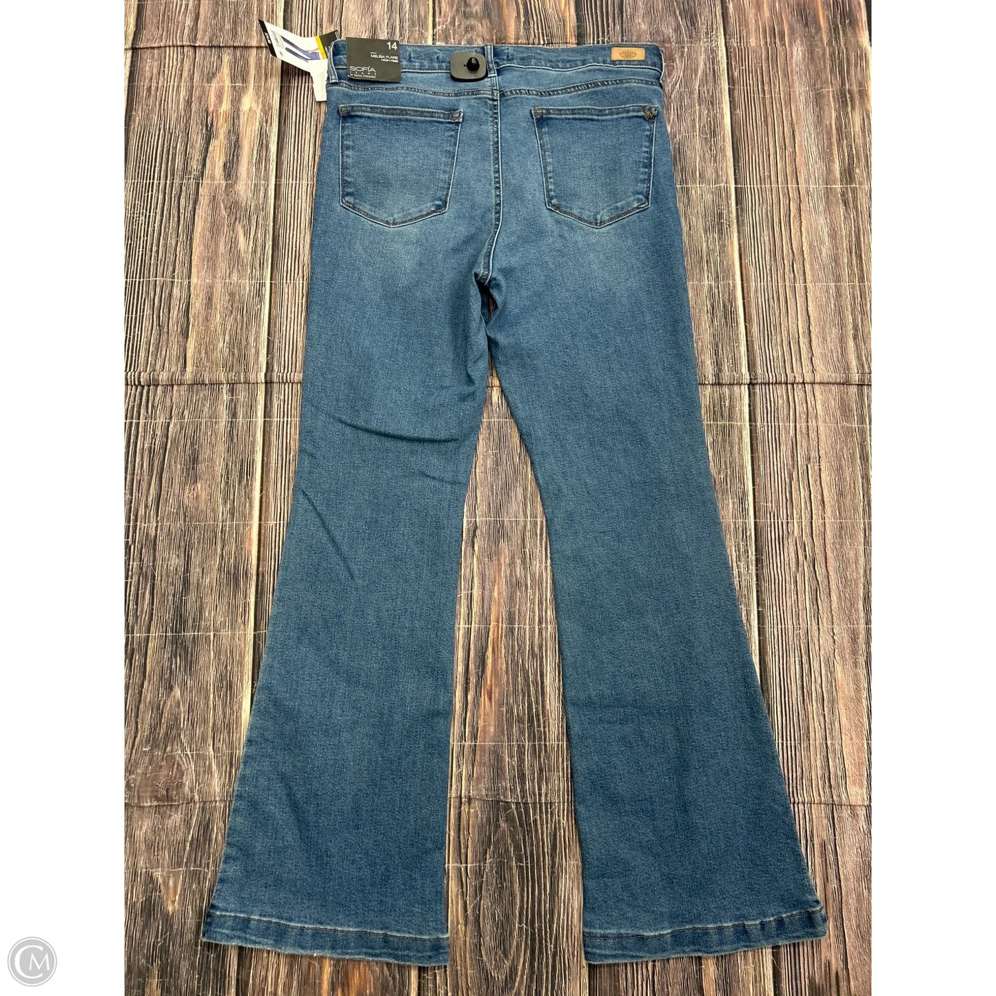 Jeans Boot Cut By Sofia By Sofia Vergara In Blue, Size: 14