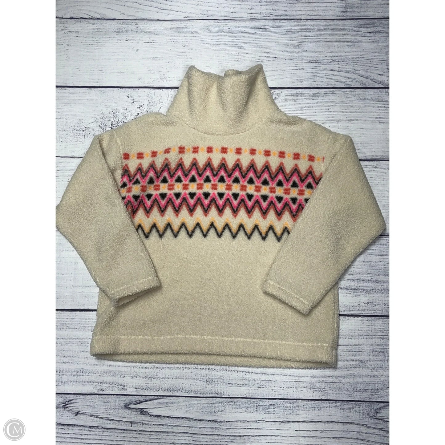 Sweatshirt Collar By Loft In Cream, Size: M