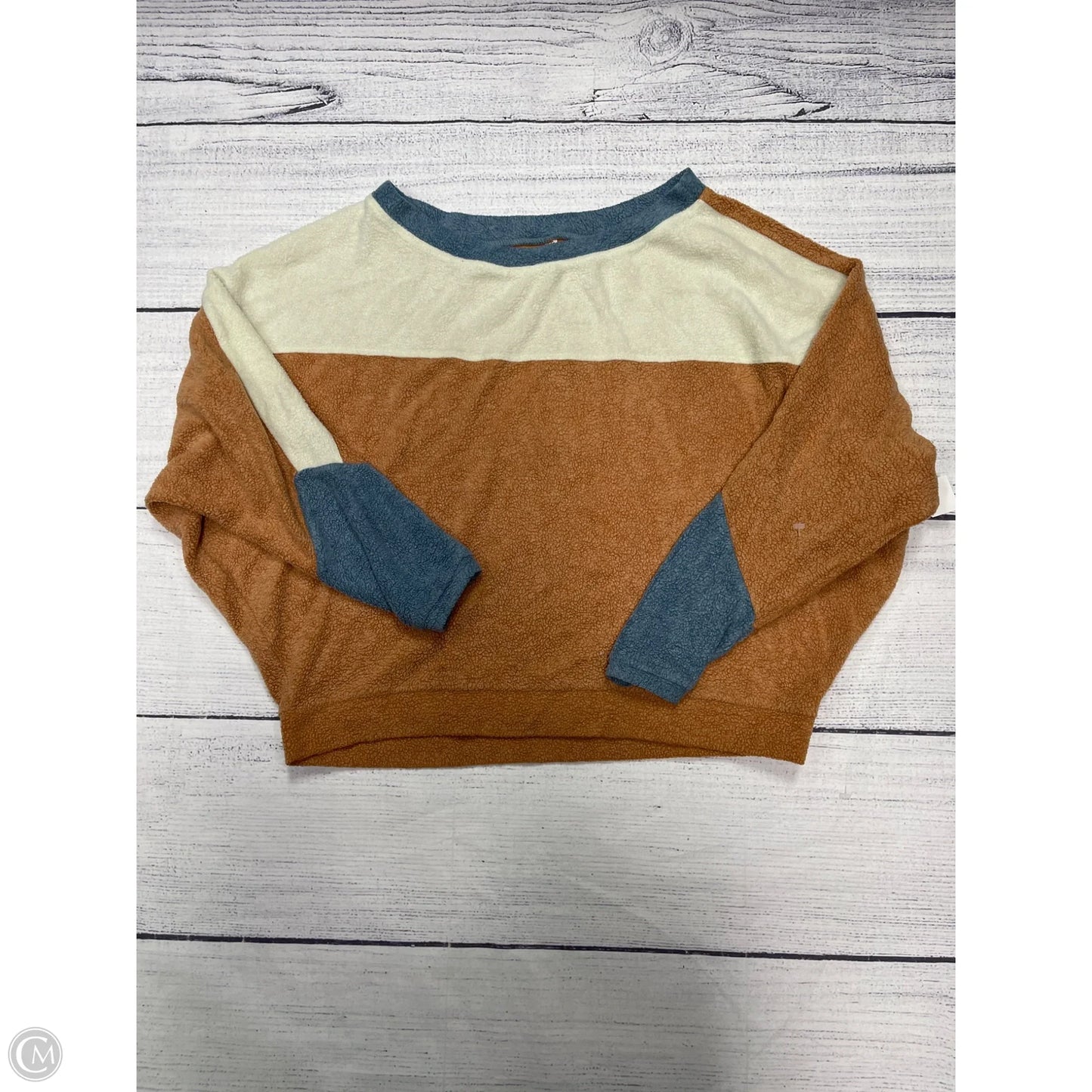 Sweatshirt Crewneck By Free People In Orange, Size: Xs