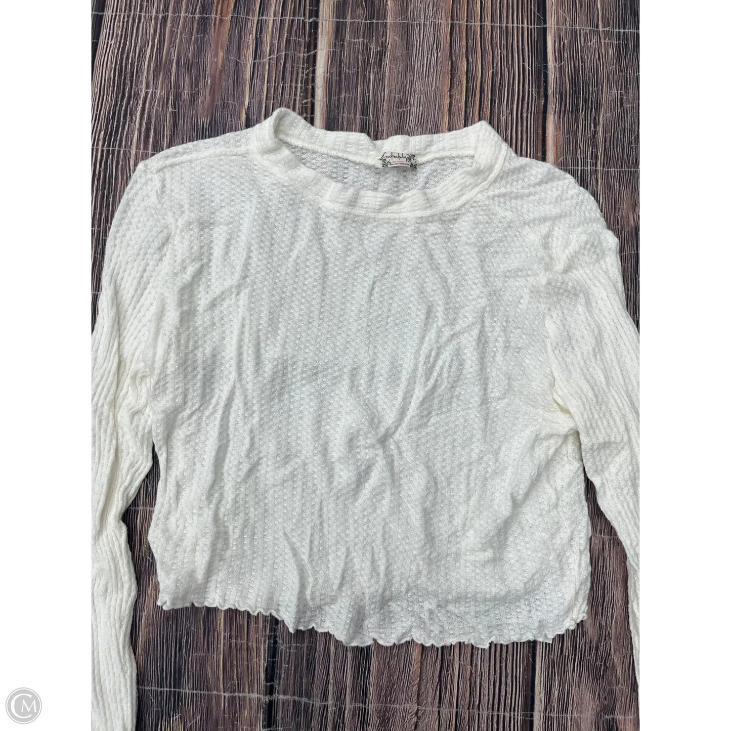 Top Short Sleeve By We The Free In Cream, Size: Xs