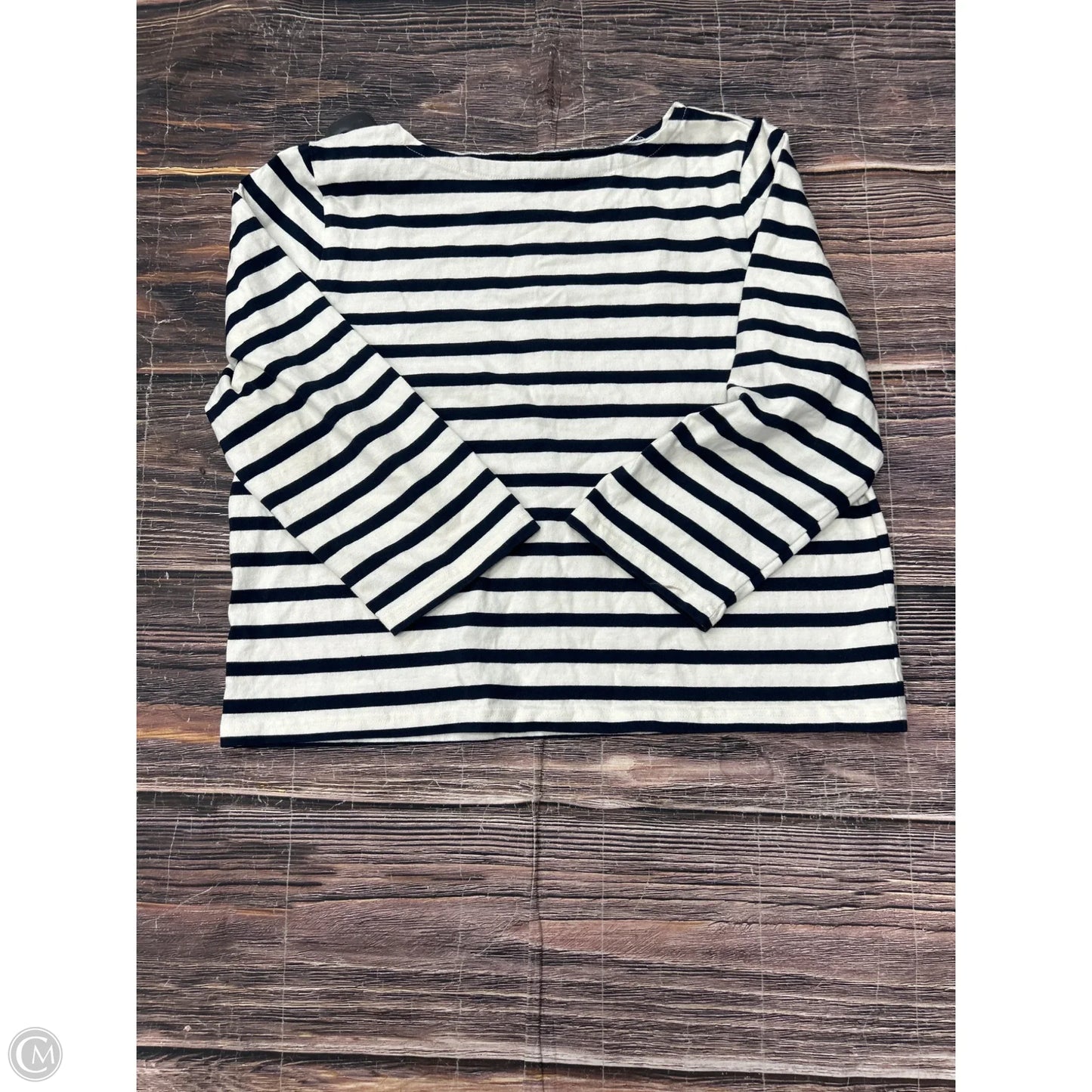 Top Long Sleeve By J. Crew In Striped Pattern, Size: 1x