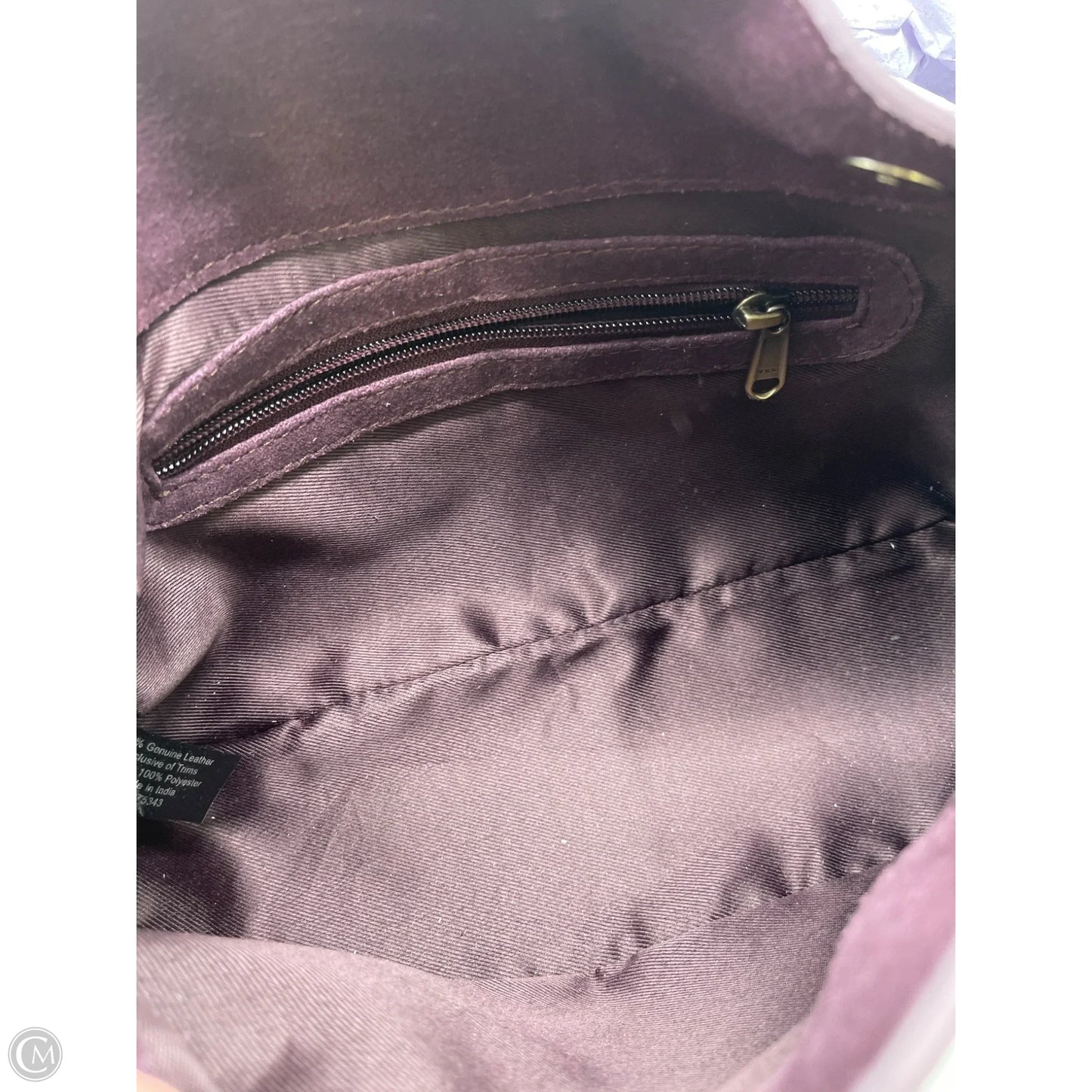 Crossbody Leather By Clothes Mentor, Size: Medium