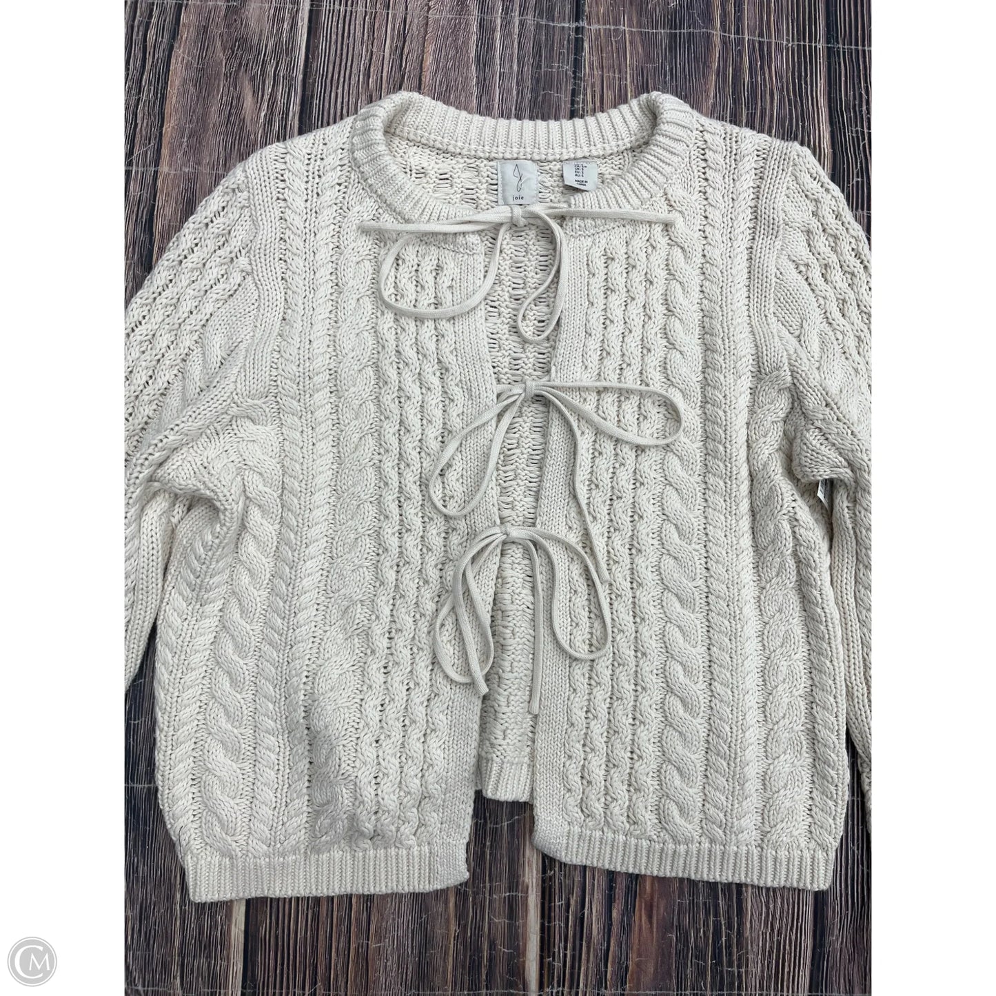 Sweater Cardigan By Joie In Cream, Size: S