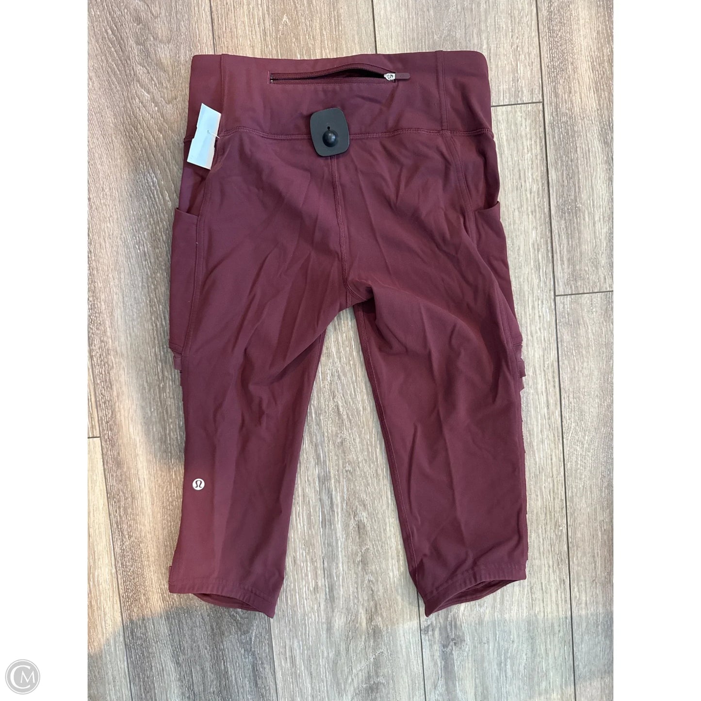 Athletic Capris By Lululemon In Red, Size: 6