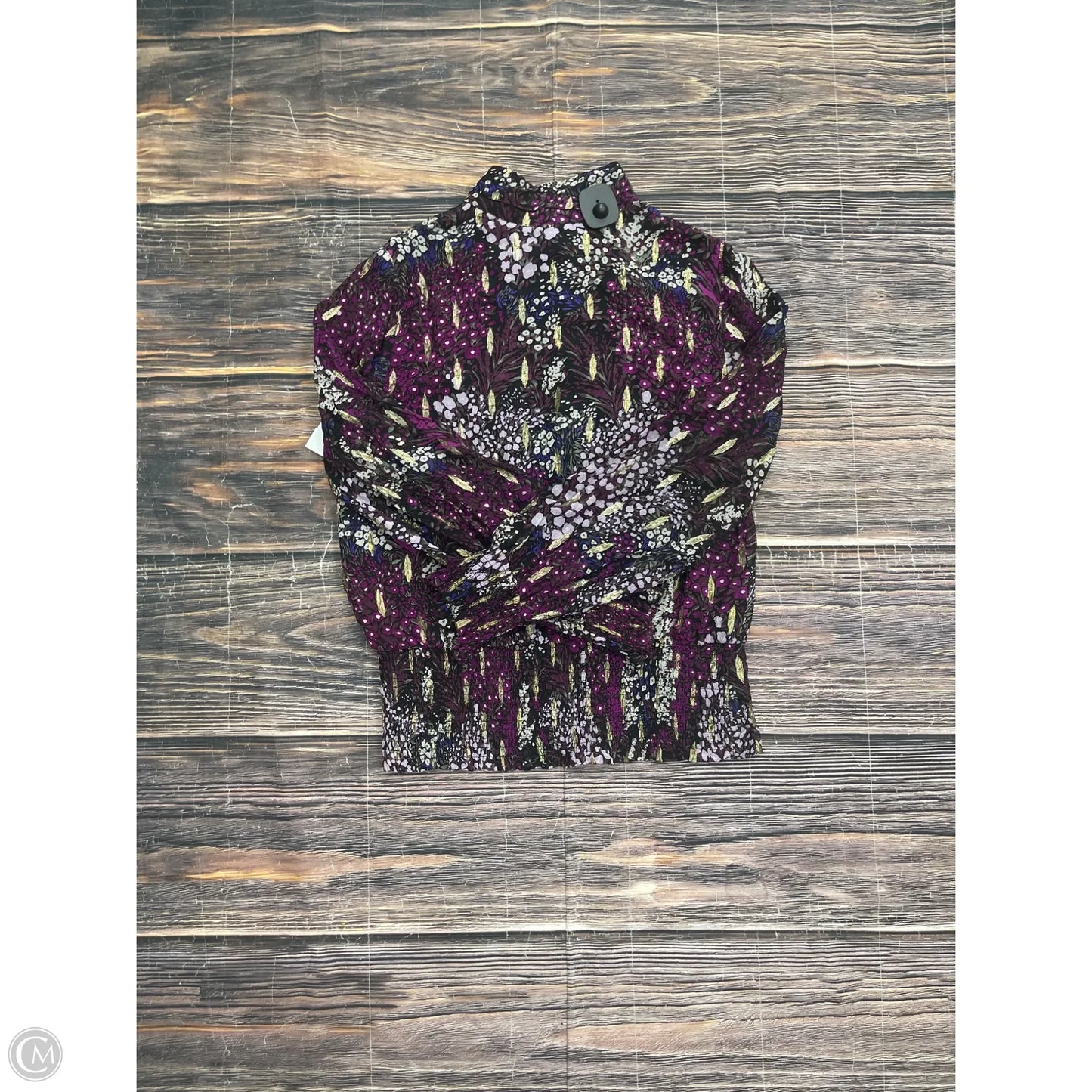 Top Long Sleeve By White House Black Market In Purple, Size: M
