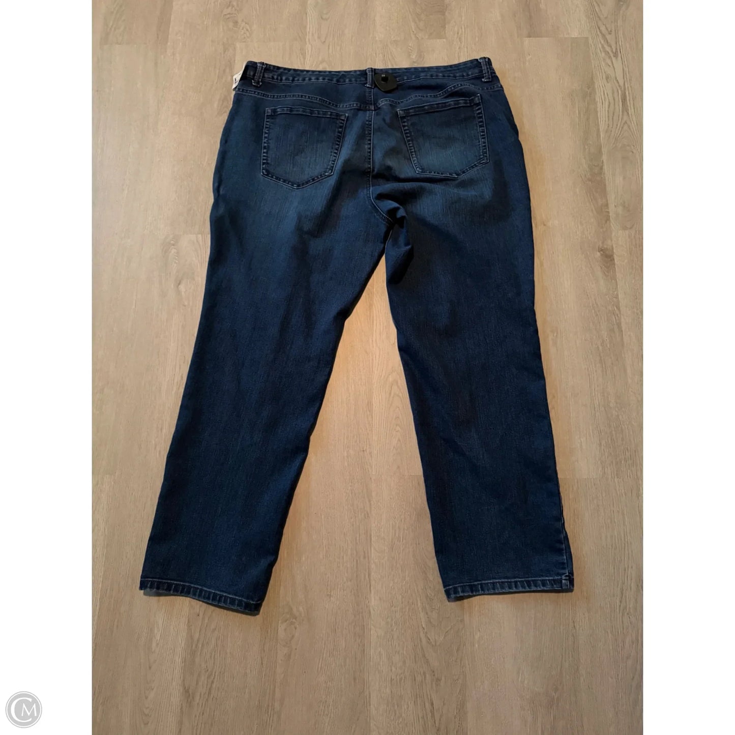 Jeans Straight By Charter Club In Blue Denim, Size: 22
