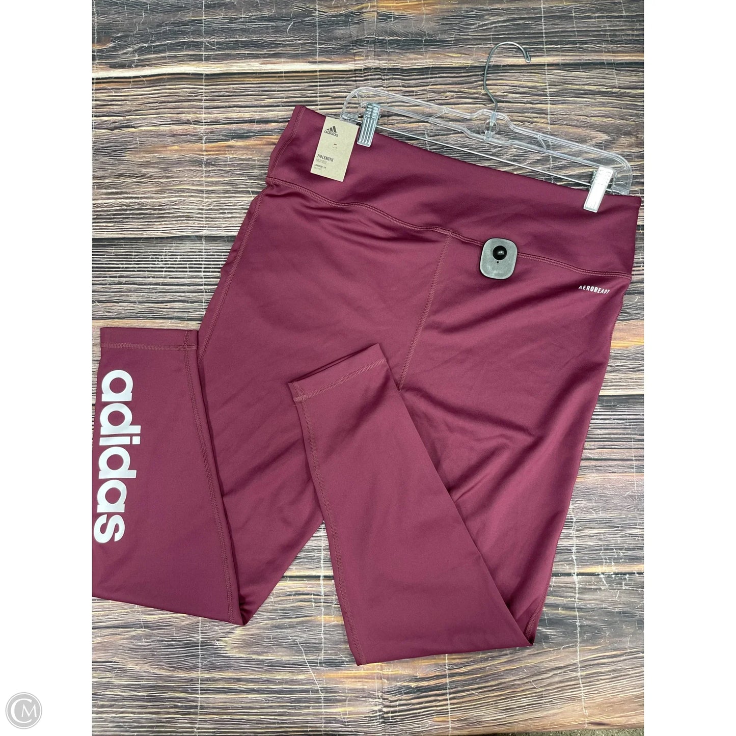 Athletic Leggings By Adidas In Red, Size: Xl