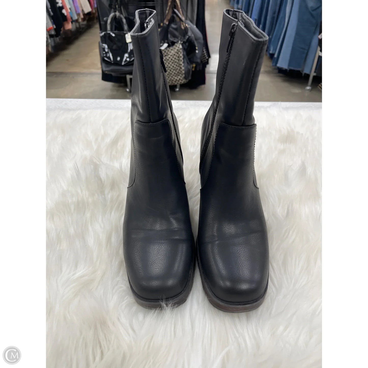 Boots Mid-calf Heels By Korks In Black, Size: 11
