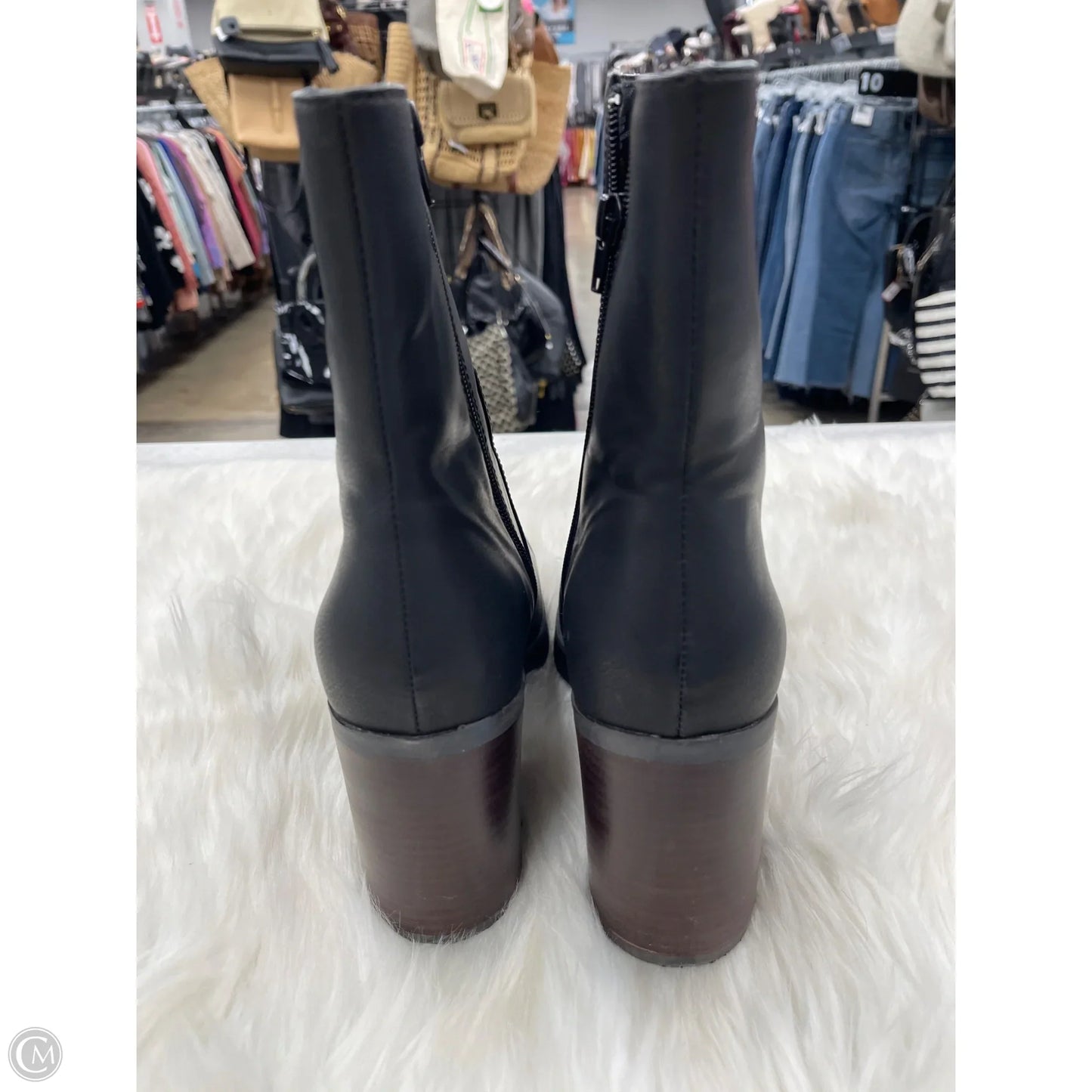 Boots Mid-calf Heels By Korks In Black, Size: 11