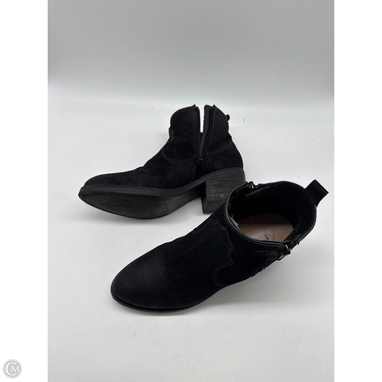 Boots Ankle Heels By Taos In Black, Size: 6.5