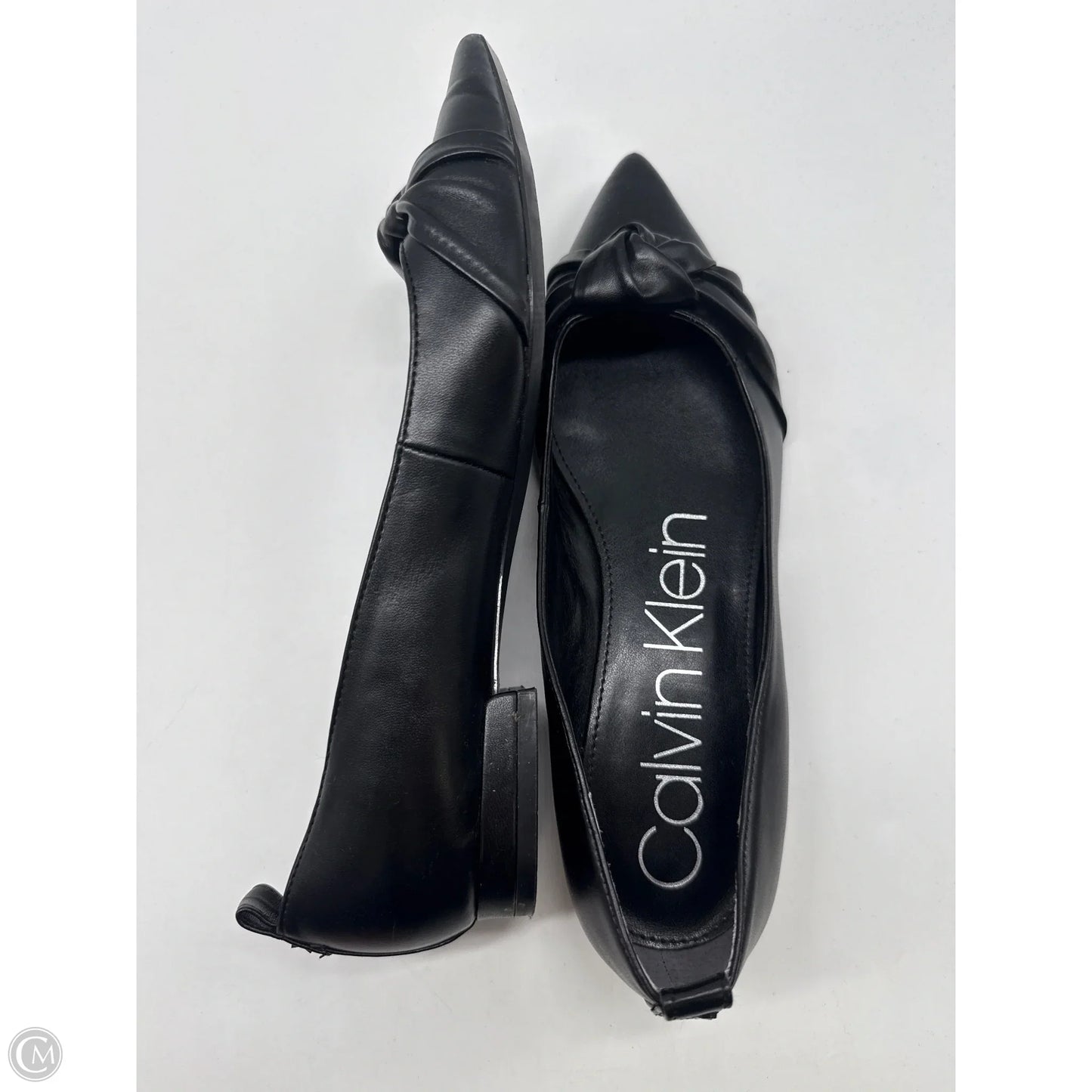 Shoes Flats By Calvin Klein In Black, Size: 7.5