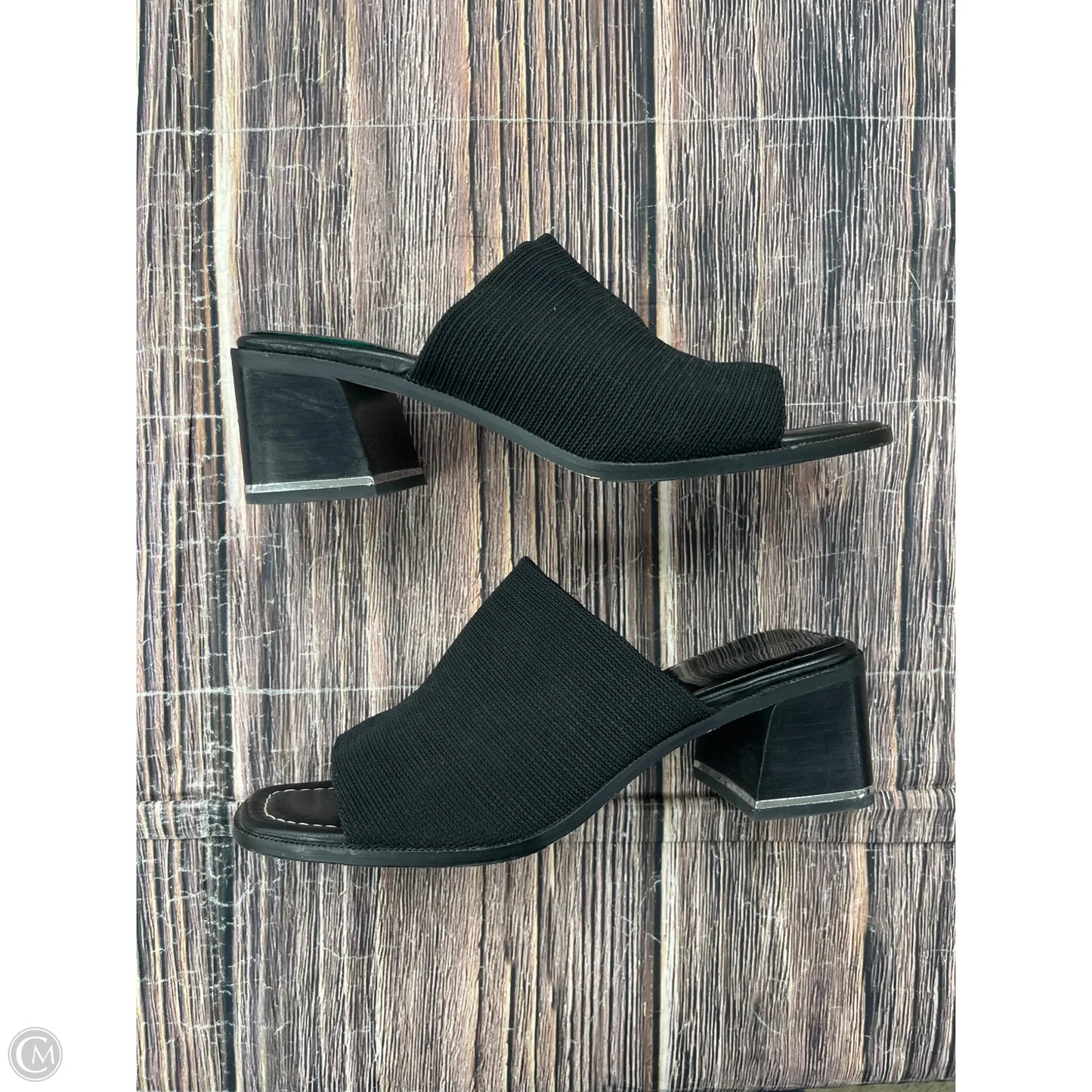Sandals Heels Block By Donald Pliner In Black, Size: 9.5