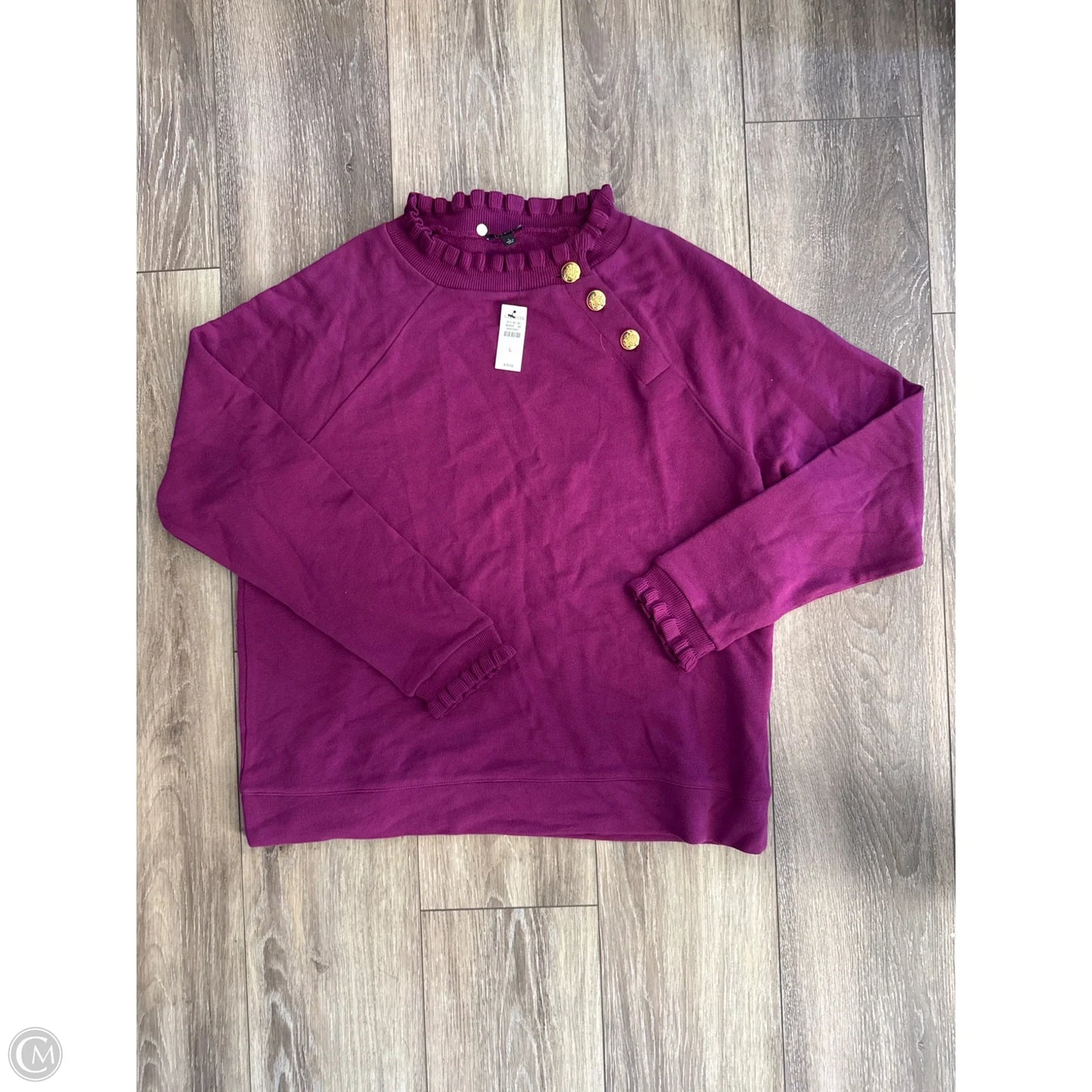 Sweater By Talbots In Purple, Size: L