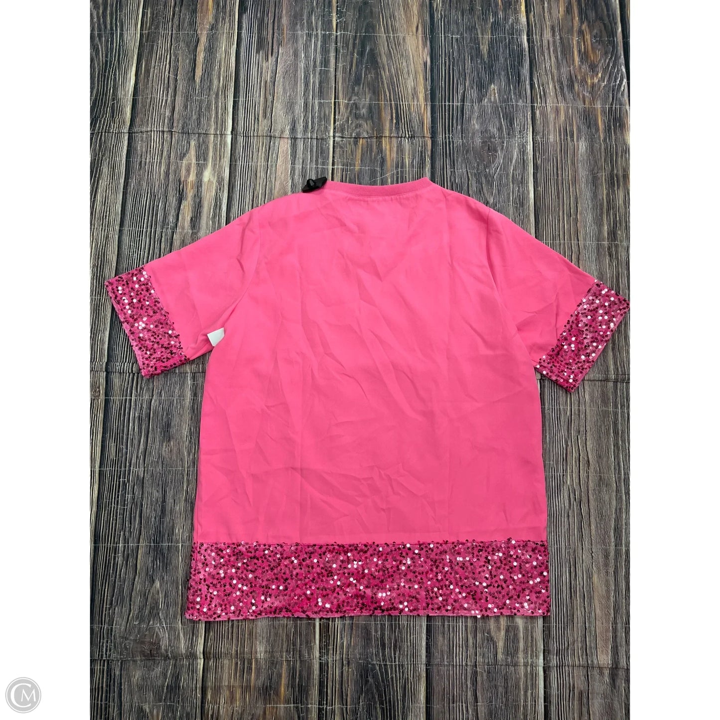 Top Short Sleeve By Why Dress In Pink, Size: M