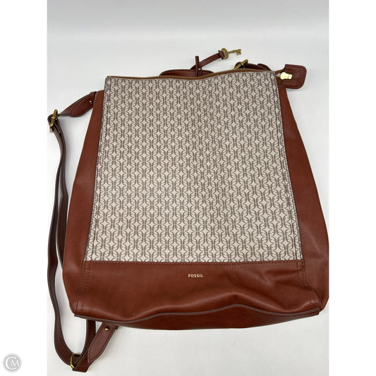 Backpack By Fossil, Size: Large